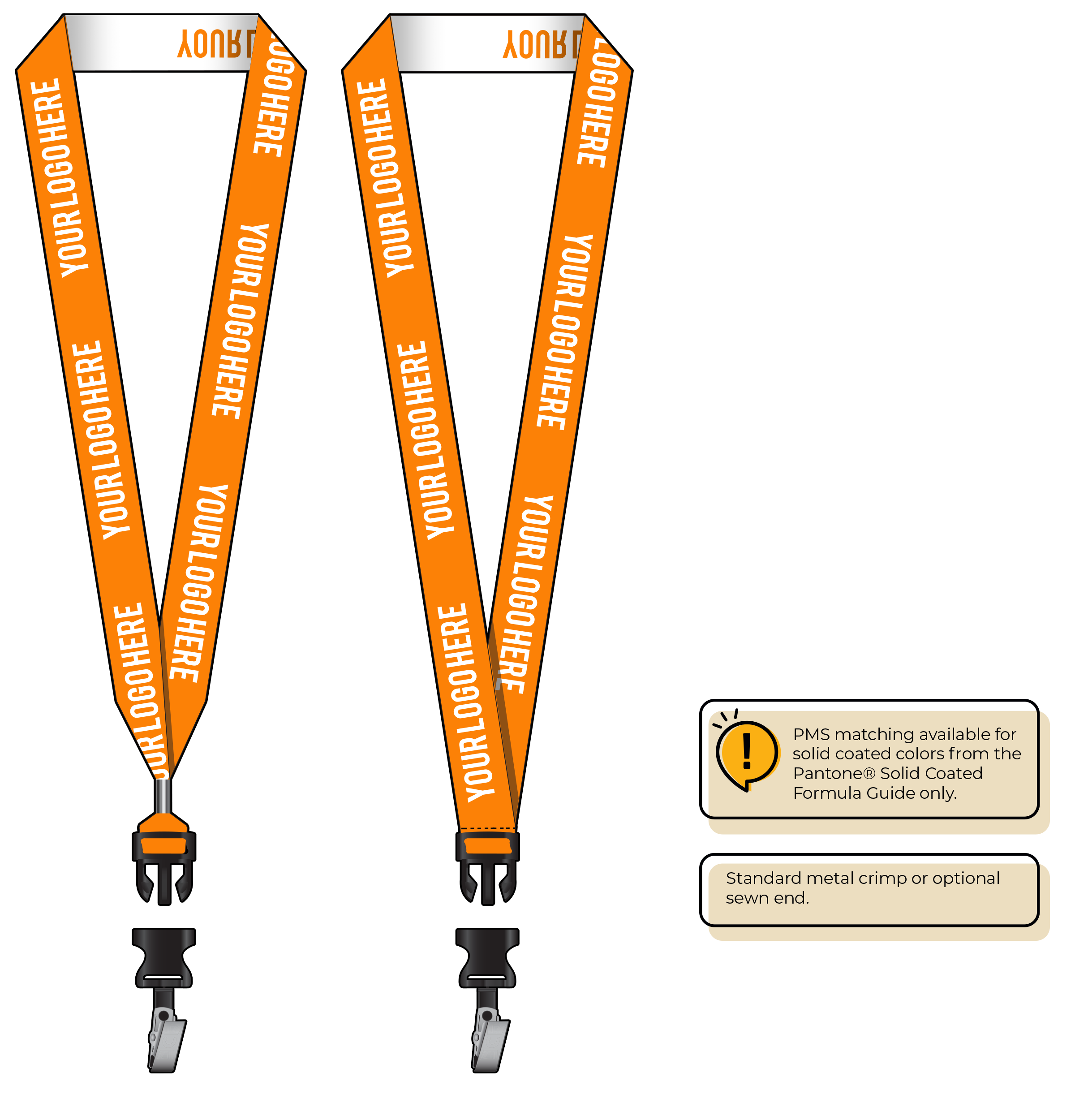 BH0024 | 1" Woven Lanyards :: DETACH BUCKLE