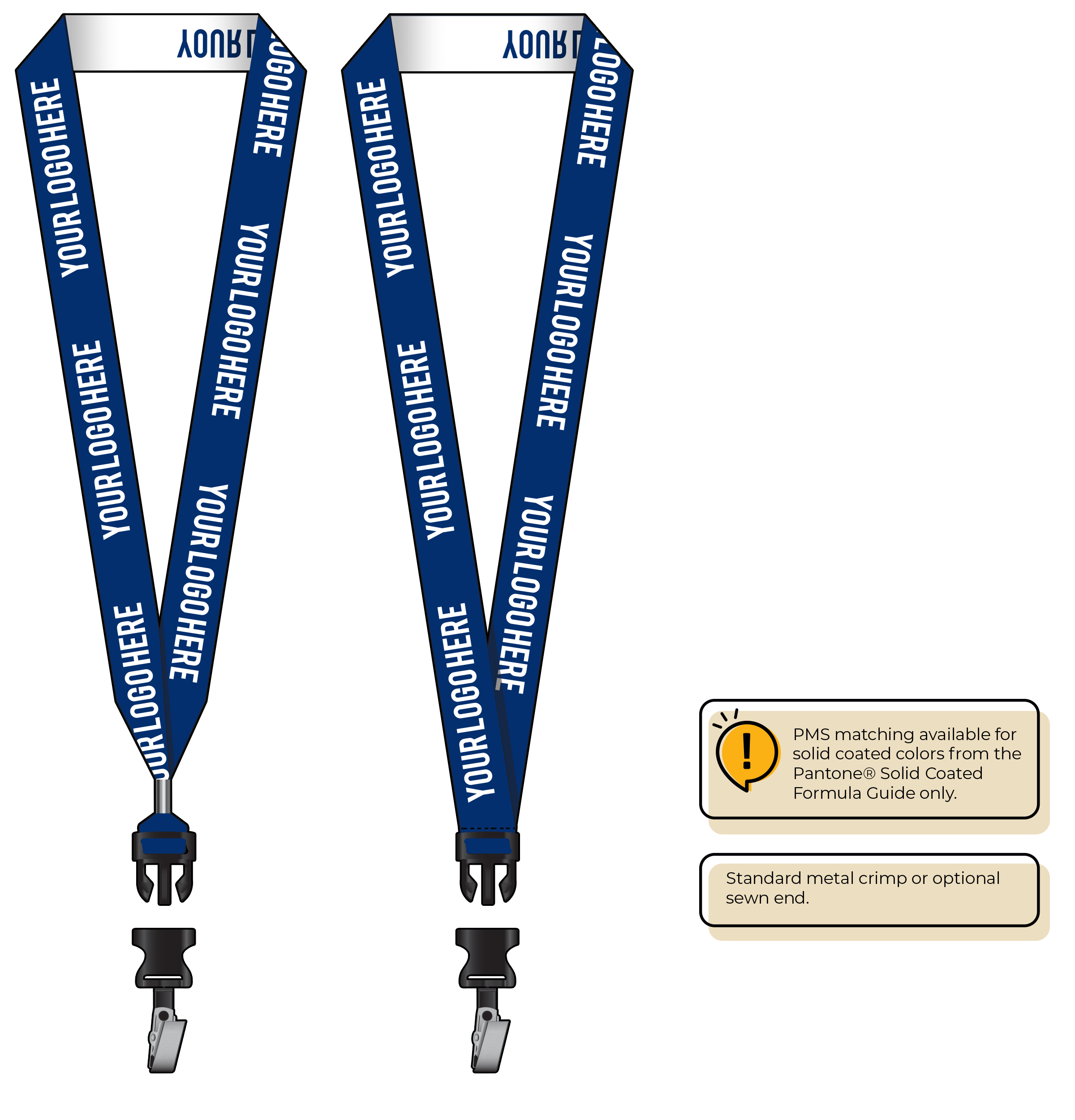 BH0024 | 1" Woven Lanyards :: DETACH BUCKLE