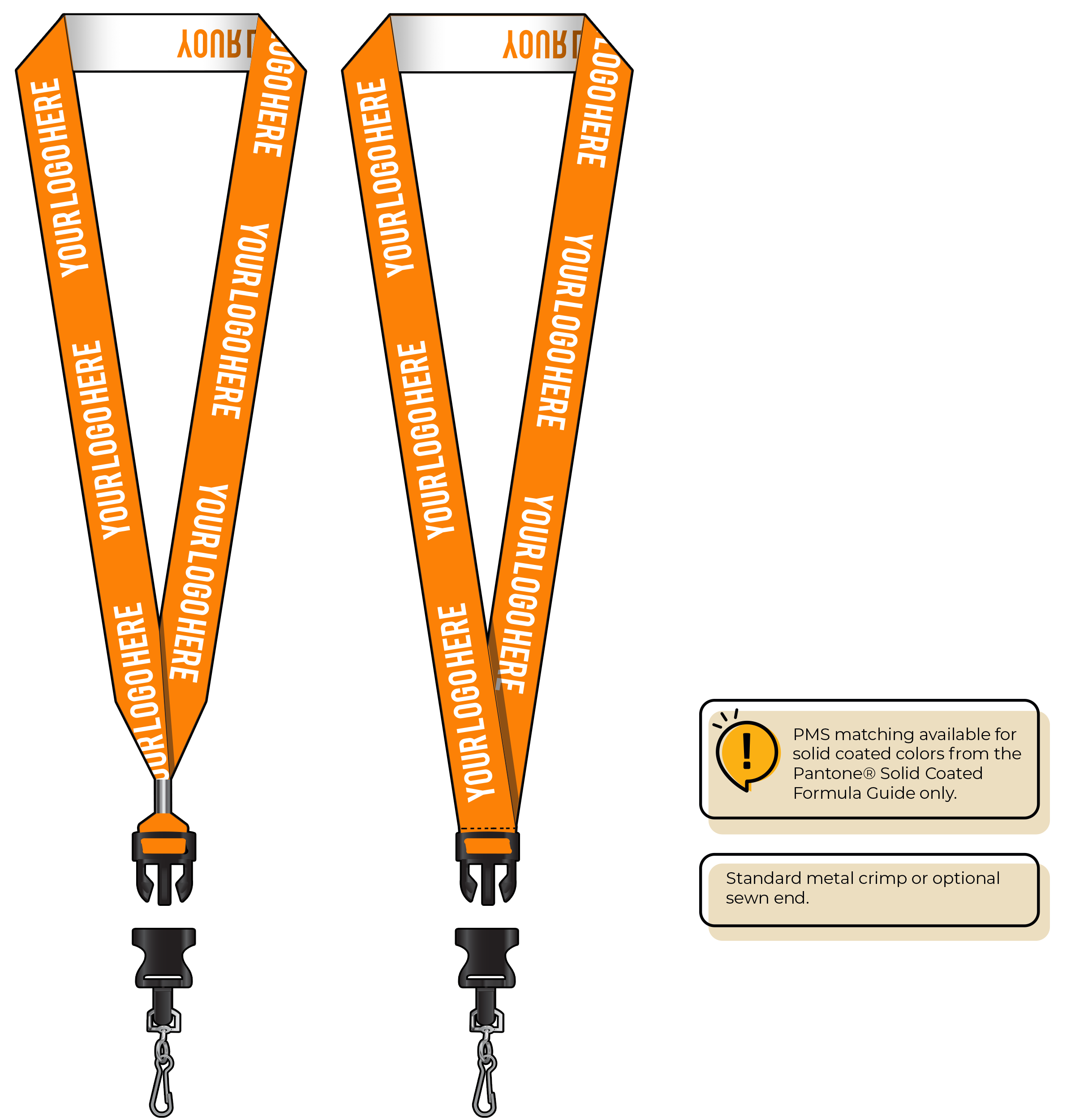 BH0024 | 1" Woven Lanyards :: DETACH BUCKLE