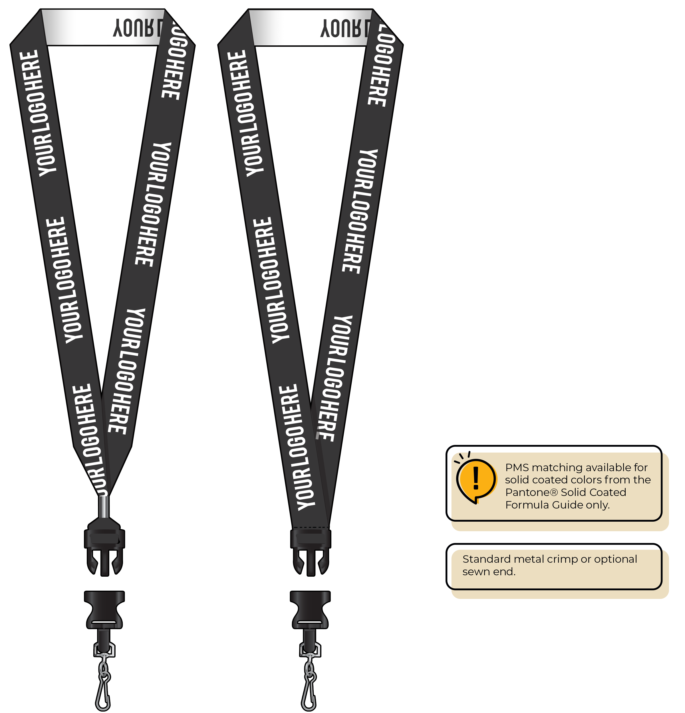 BH0024 | 1" Woven Lanyards :: DETACH BUCKLE