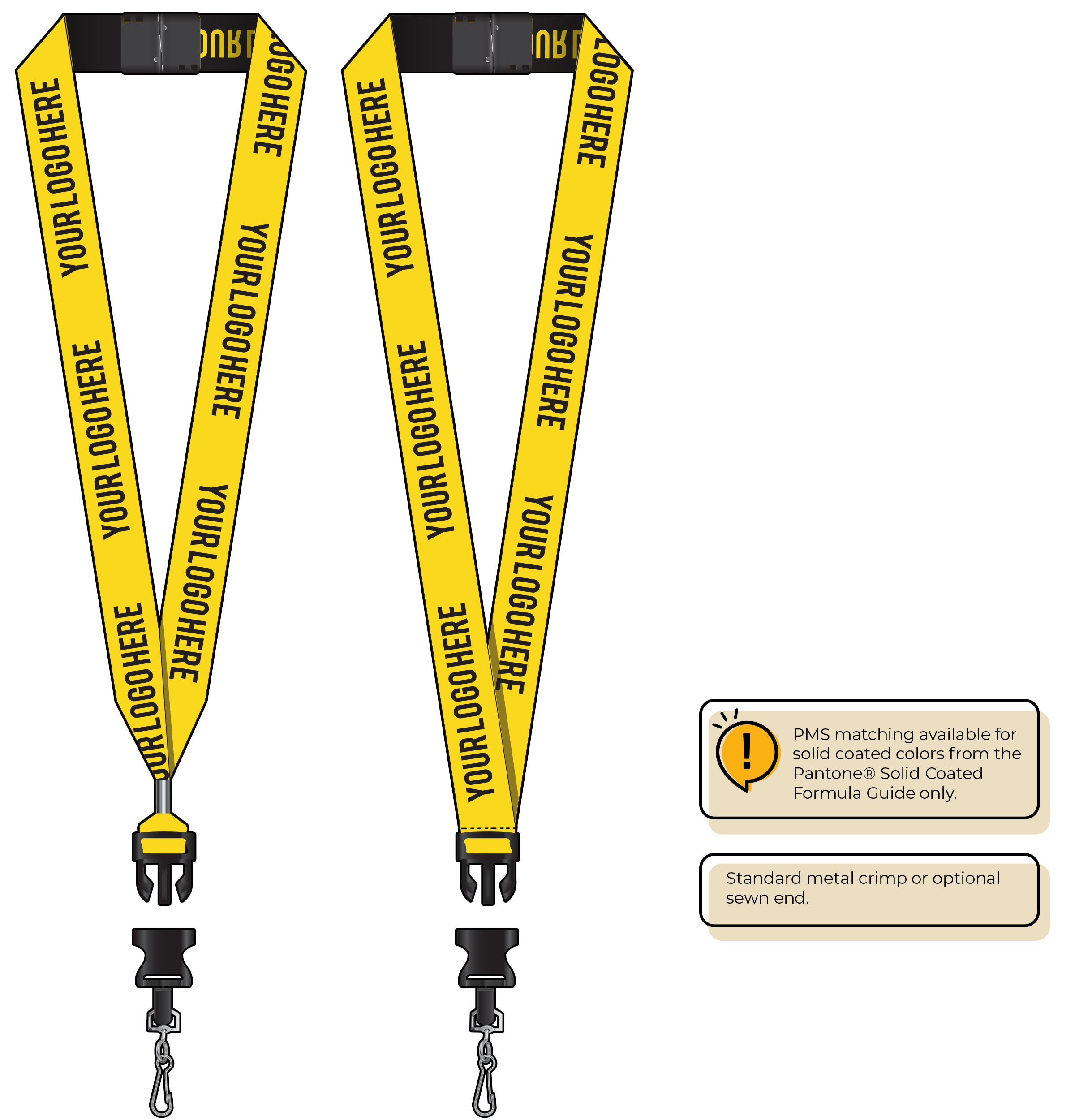 BH0024 | 1" Woven Lanyards :: DETACH BUCKLE