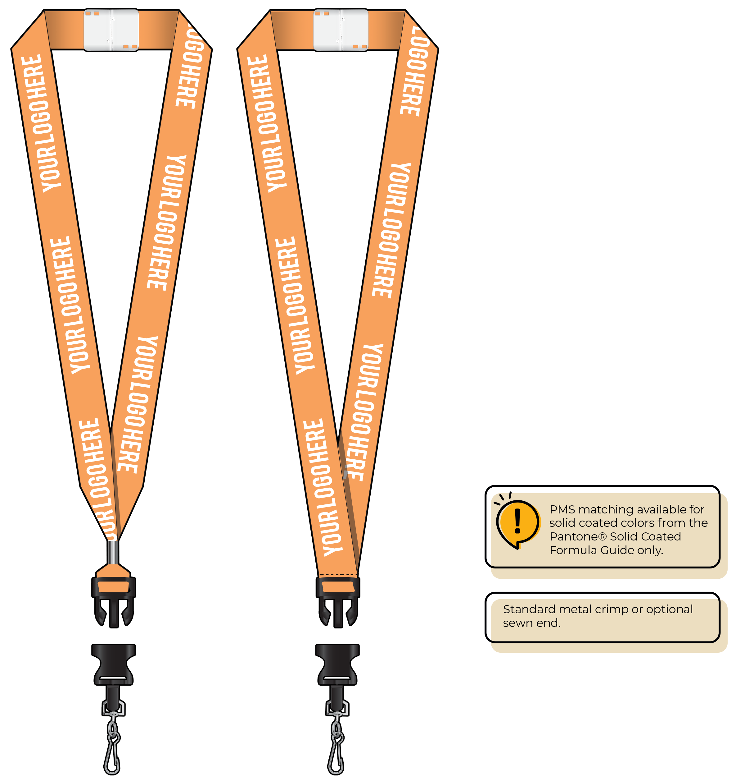 BHN014 | 1" Neon MicroWeave Silkscreen Lanyards :: DETACH BUCKLE