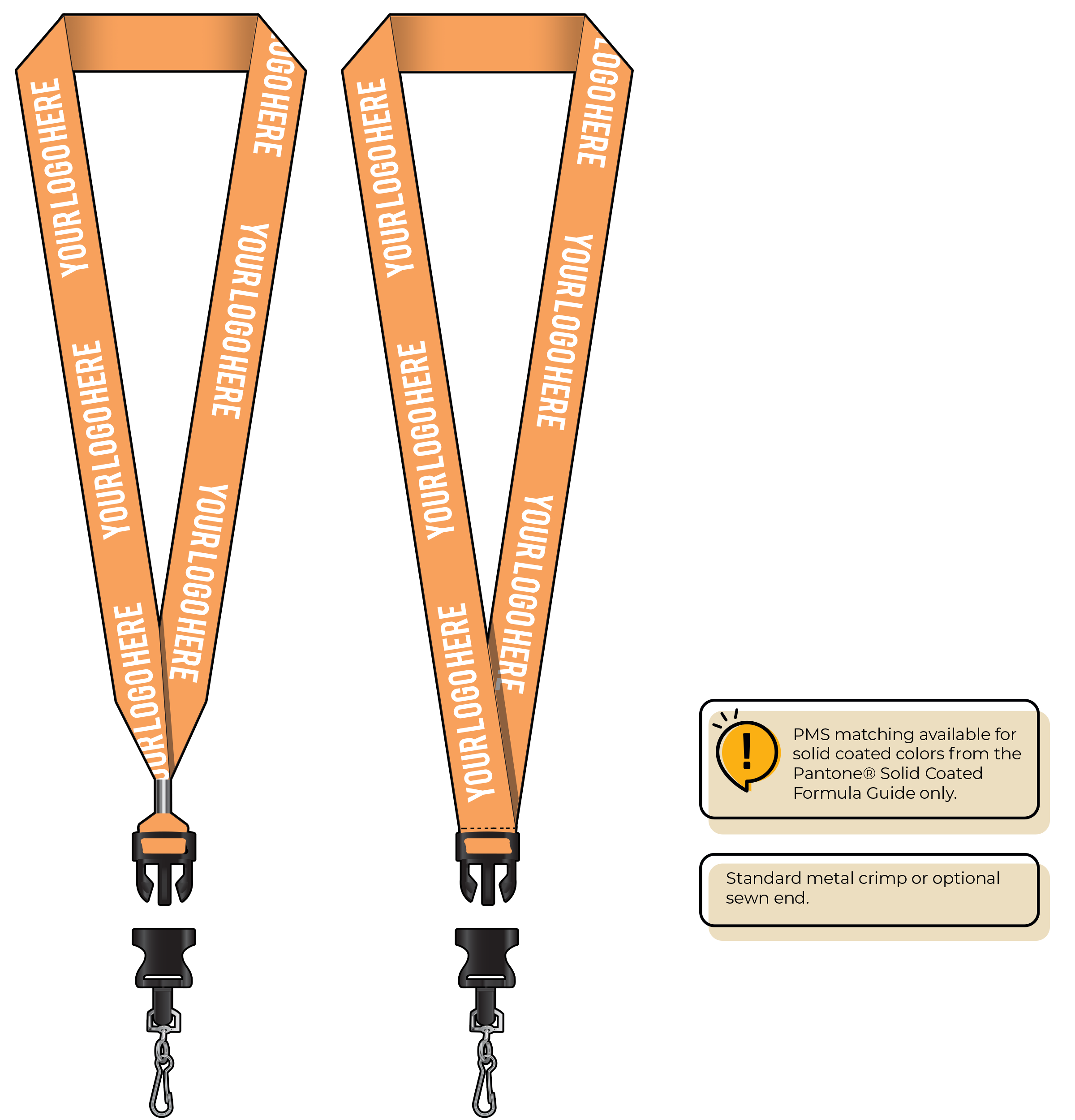 BHN014 | 1" Neon MicroWeave Silkscreen Lanyards :: DETACH BUCKLE