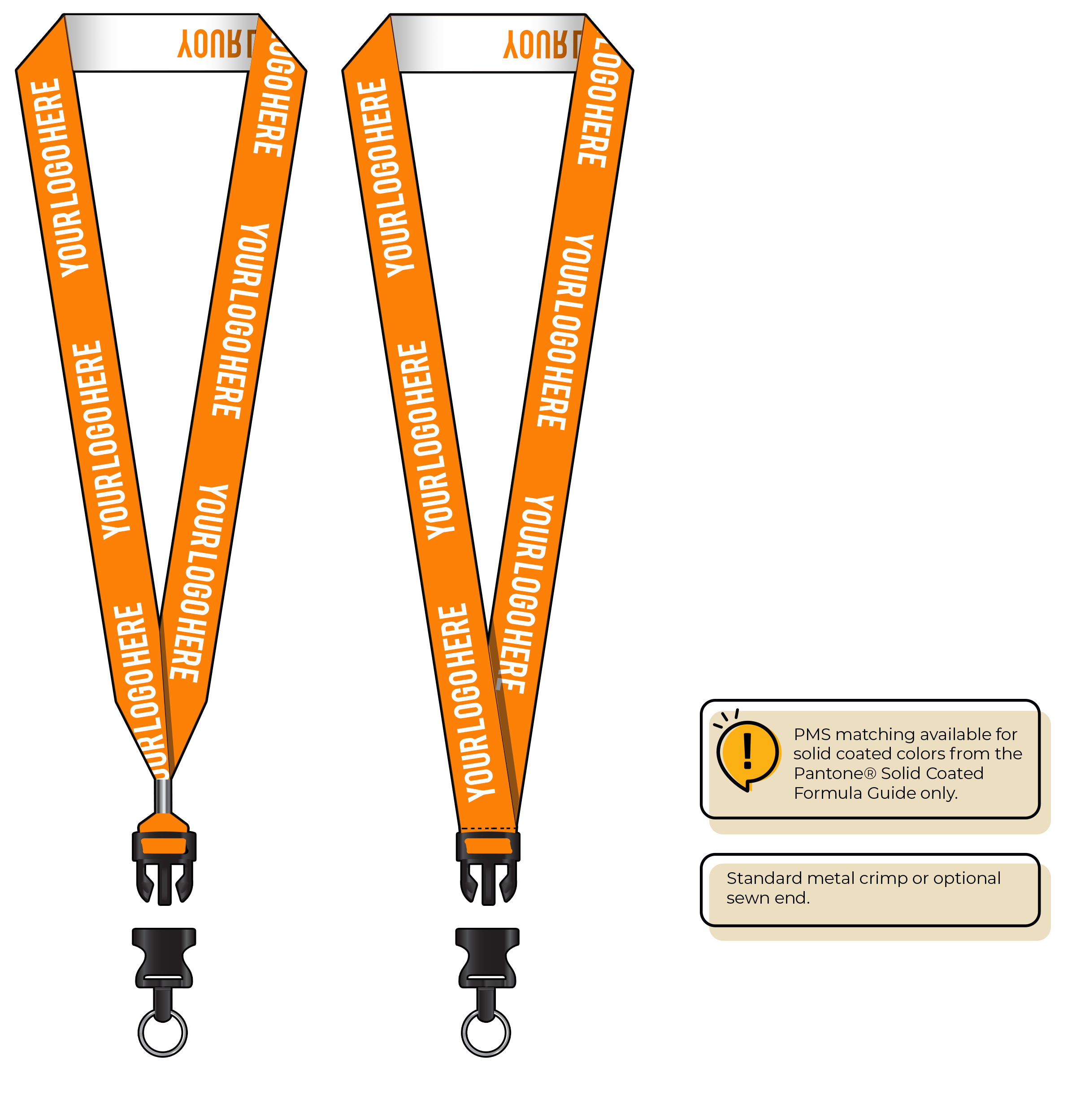 BH0024 | 1" Woven Lanyards :: DETACH BUCKLE