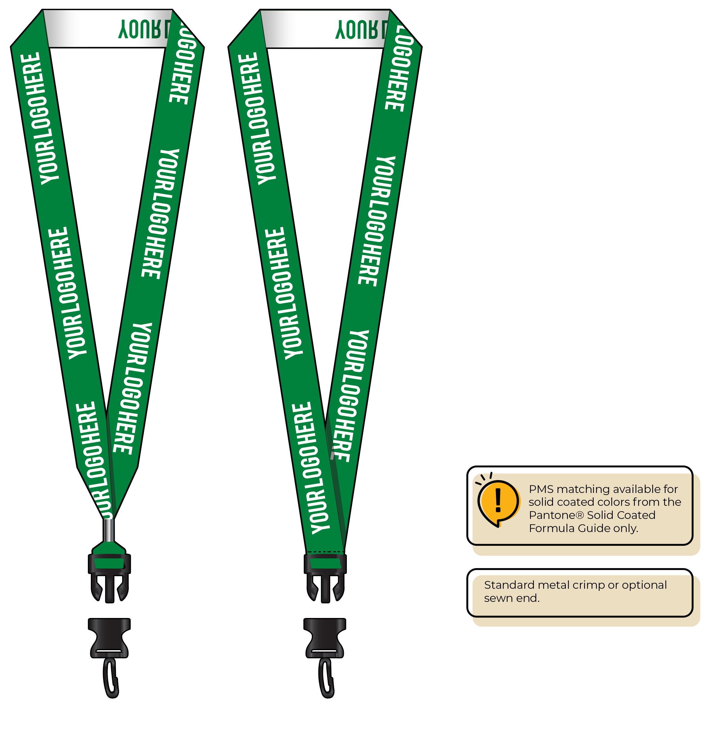 BH0024 | 1" Woven Lanyards :: DETACH BUCKLE