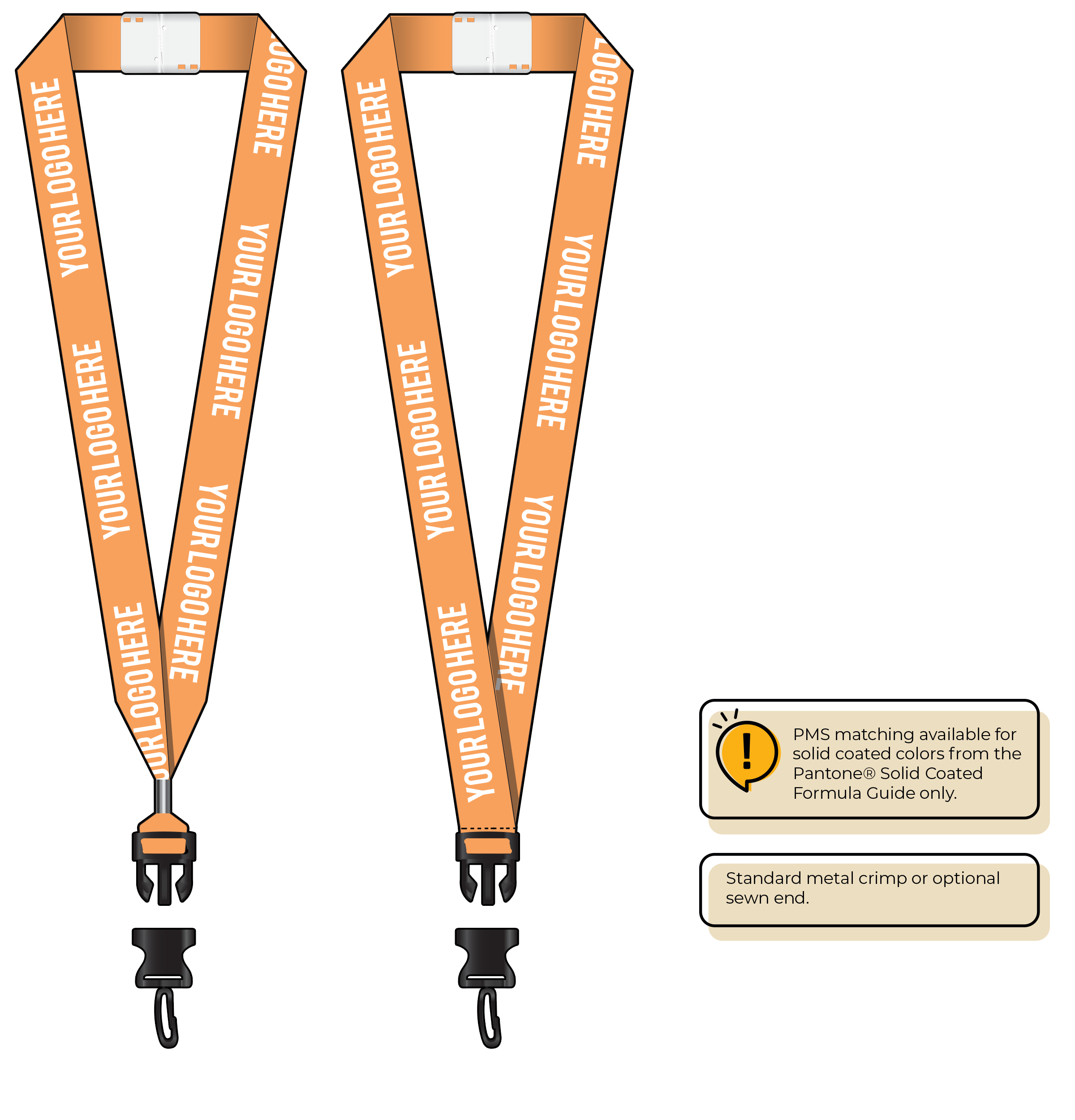 BHN014 | 1" Neon MicroWeave Silkscreen Lanyards :: DETACH BUCKLE