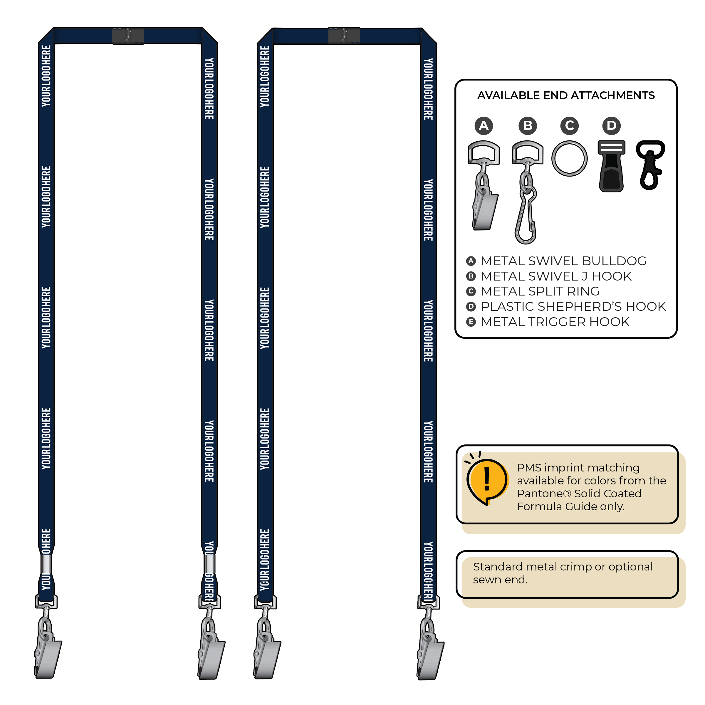BH2055 | 3/8" Bamboo Silkscreen Lanyards