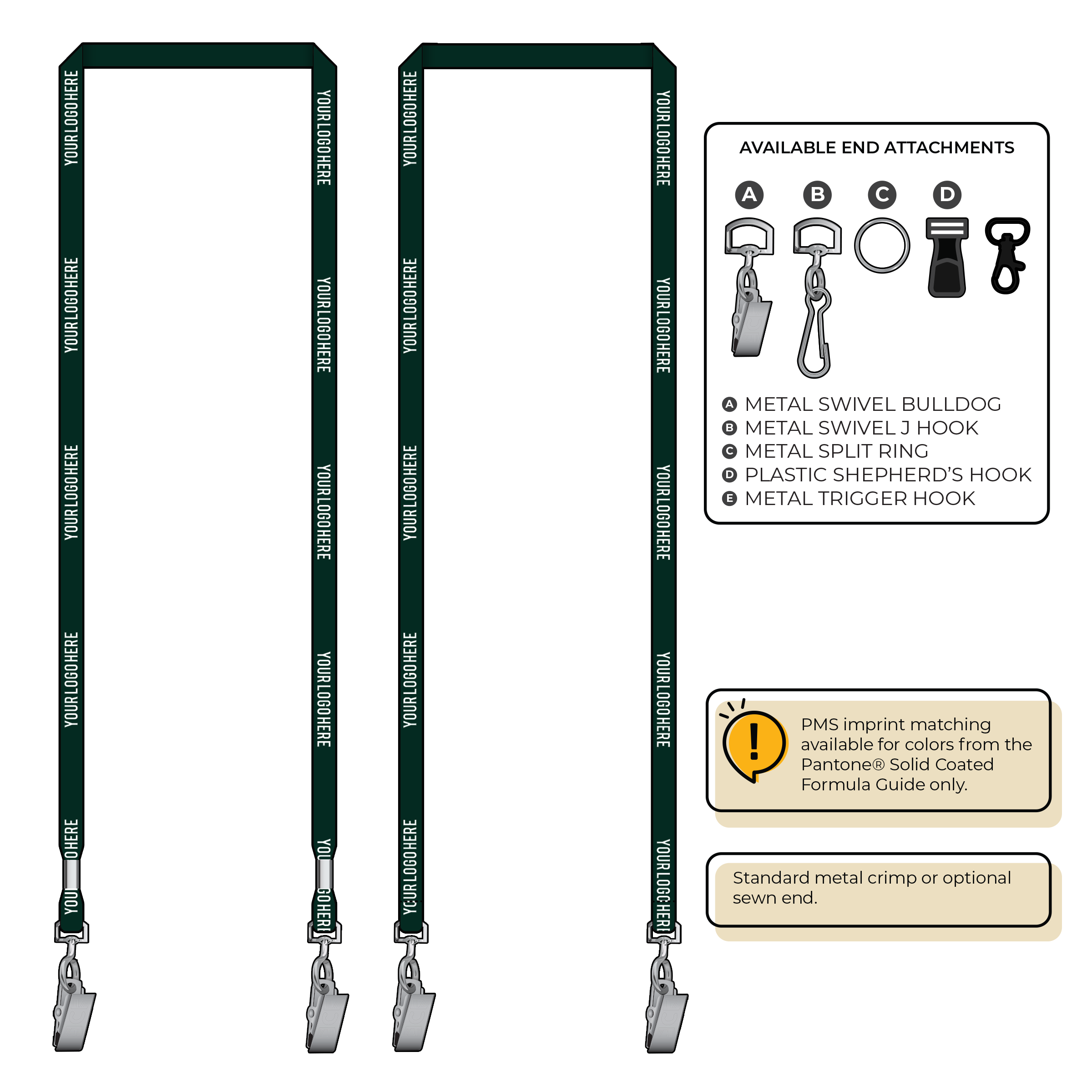 BH2055 | 3/8" Bamboo Silkscreen Lanyards