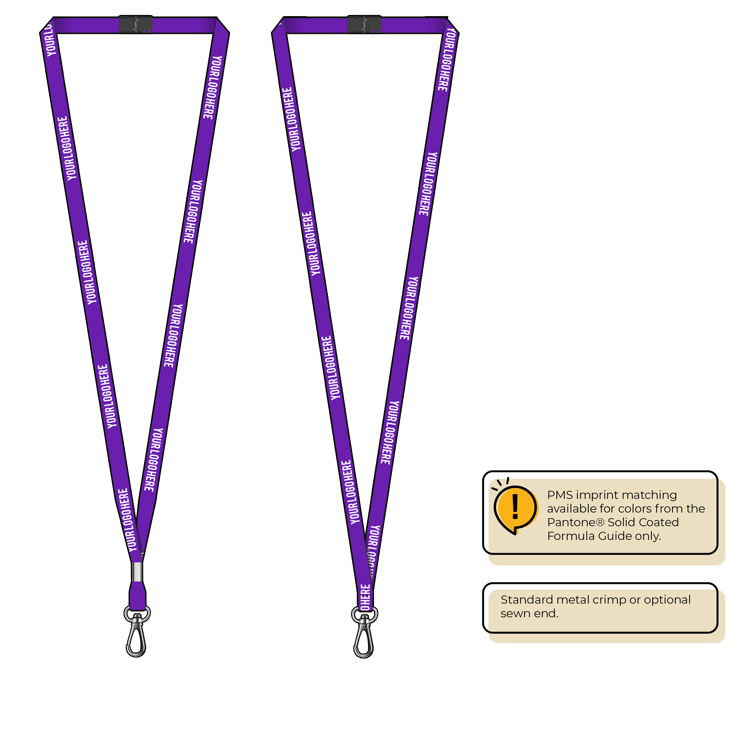 BH2060 | 3/8" P.E.T. Recycled Silkscreen Lanyards