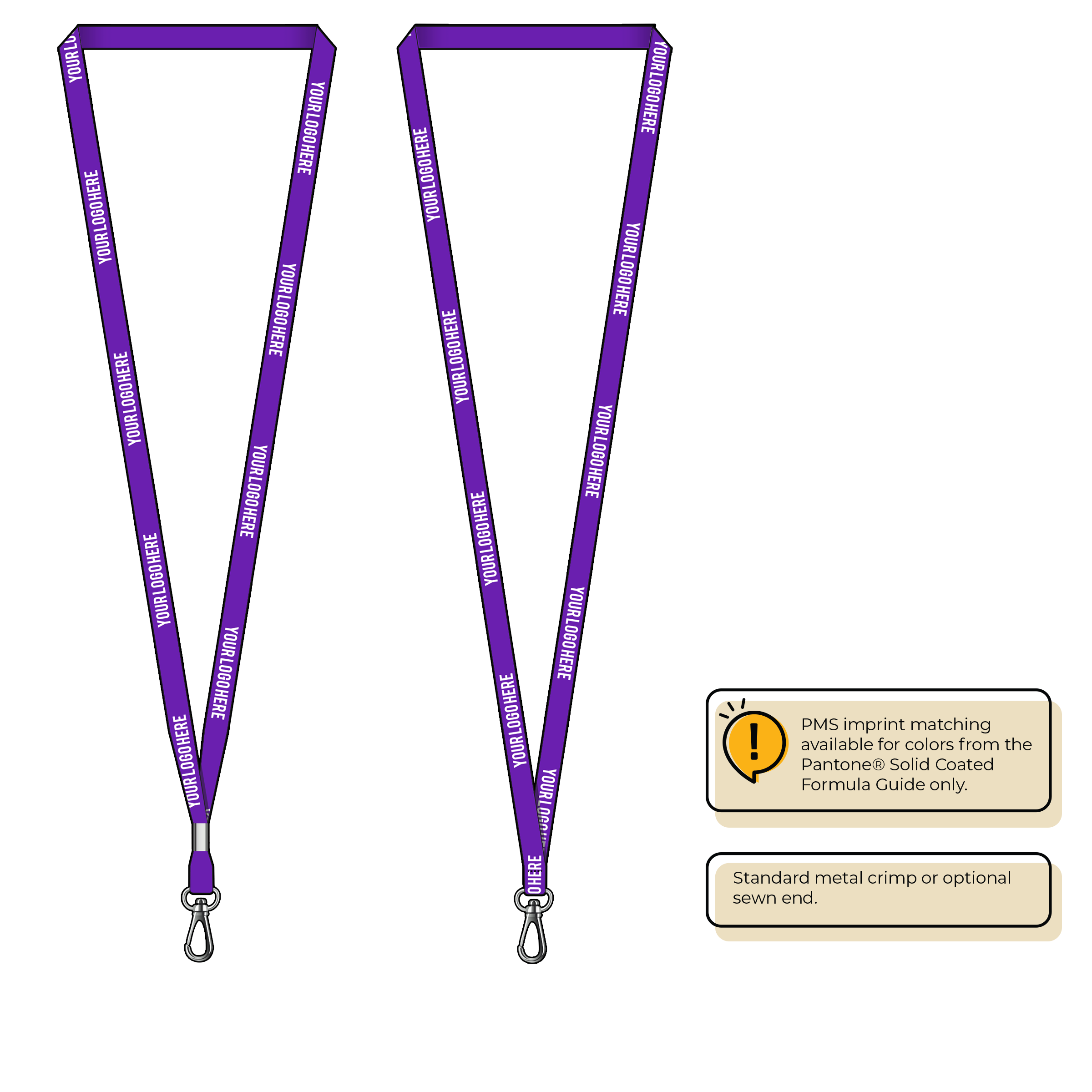 BH2055 | 3/8" Bamboo Silkscreen Lanyards