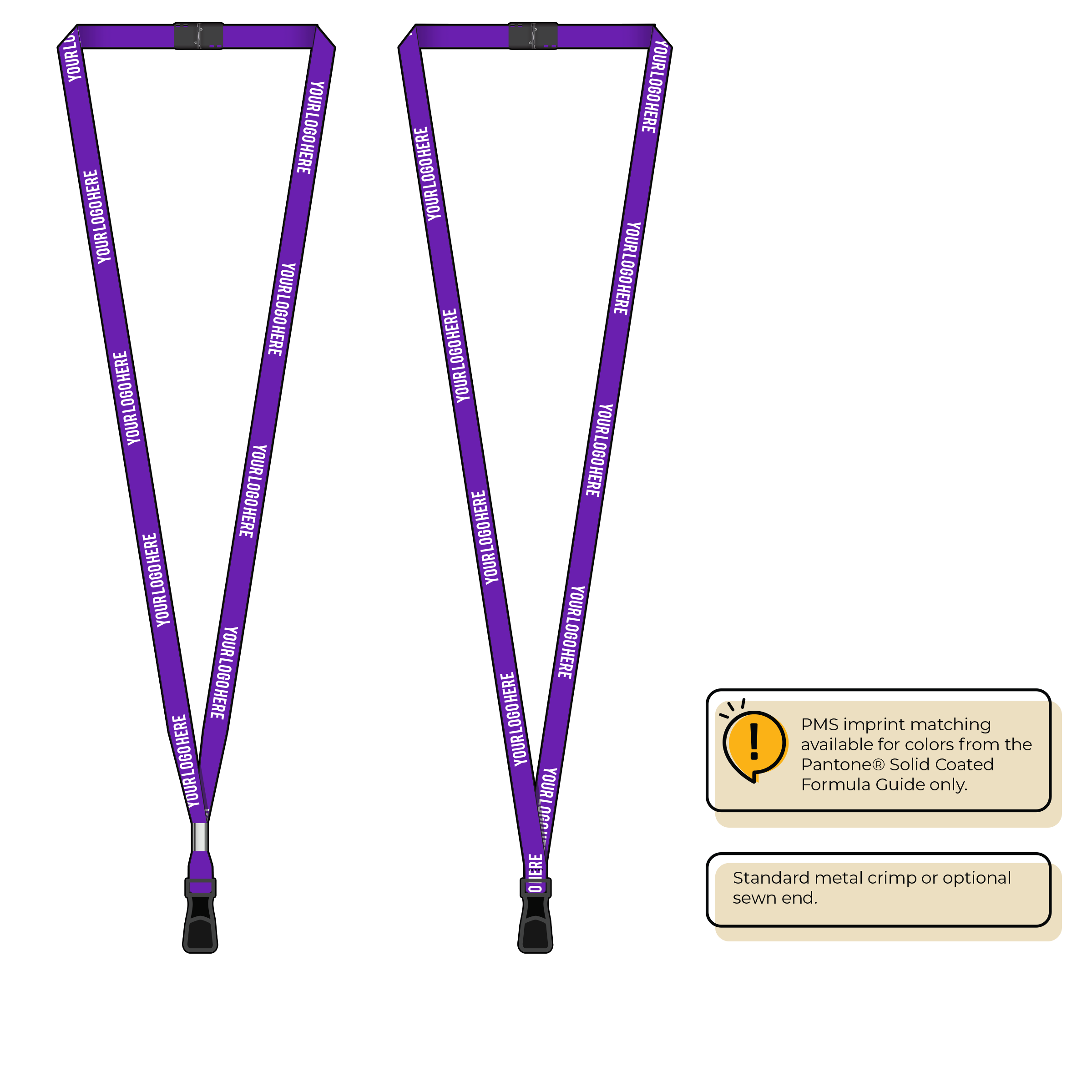 BH2055 | 3/8" Bamboo Silkscreen Lanyards