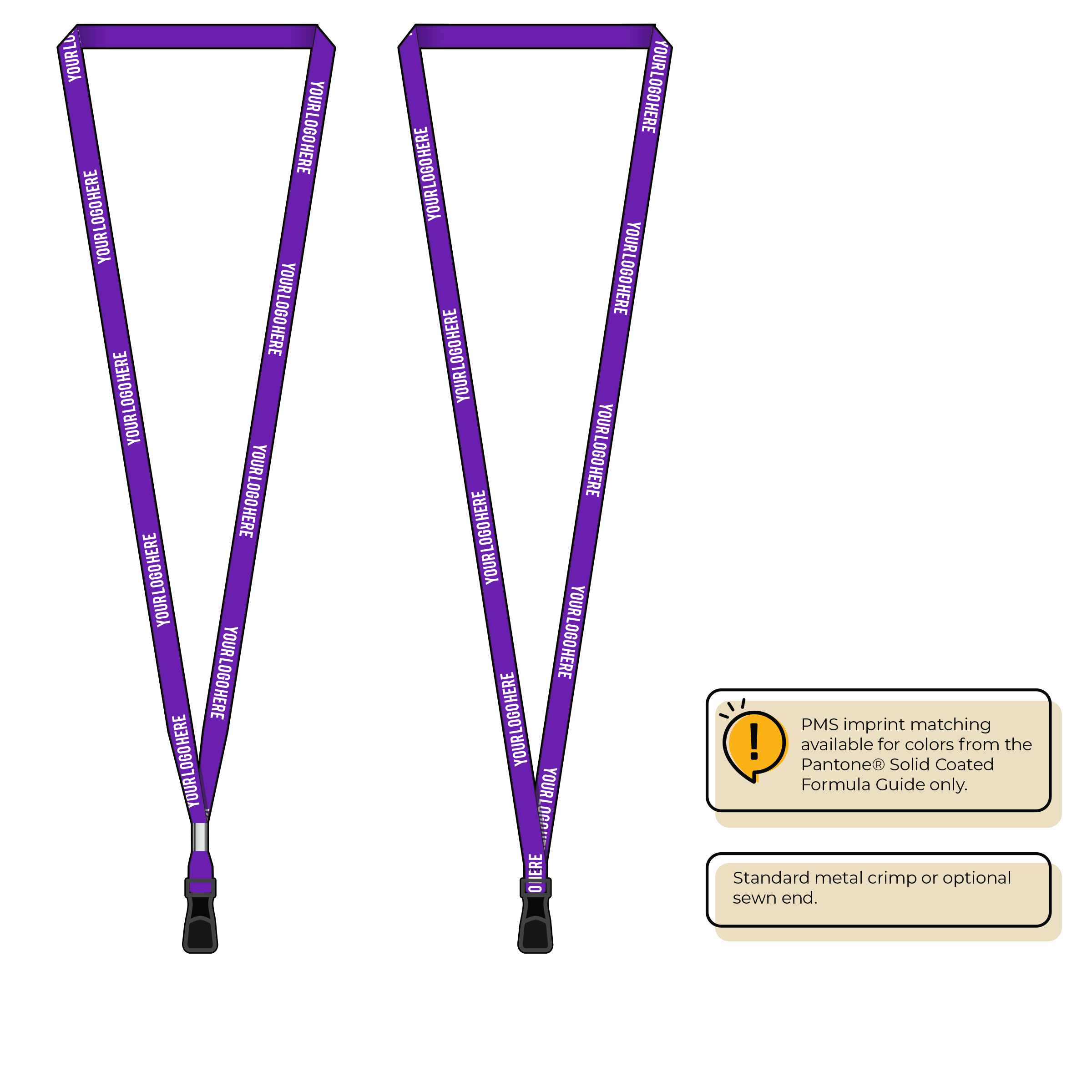 BH2060 | 3/8" P.E.T. Recycled Silkscreen Lanyards