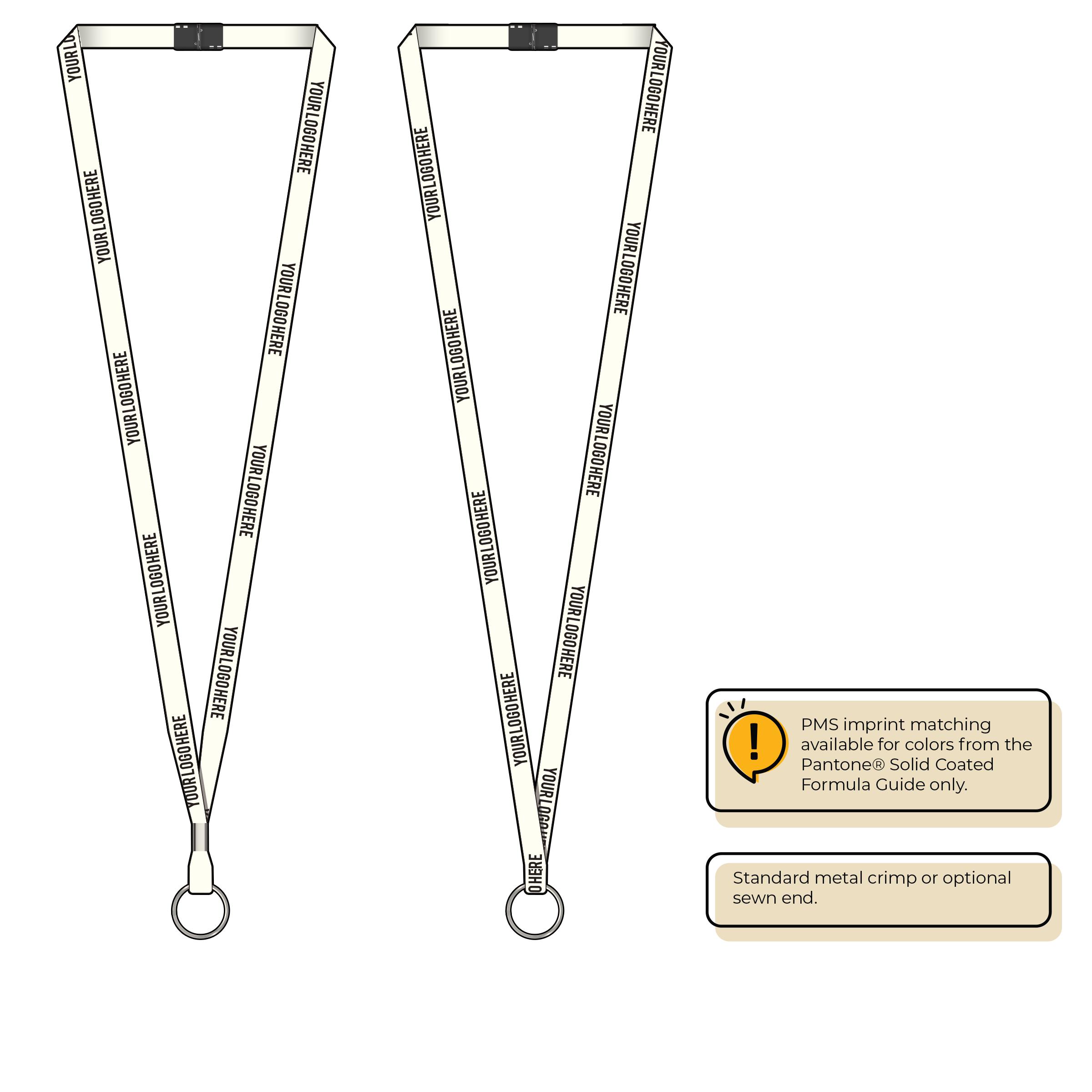 BH2060 | 3/8" P.E.T. Recycled Silkscreen Lanyards