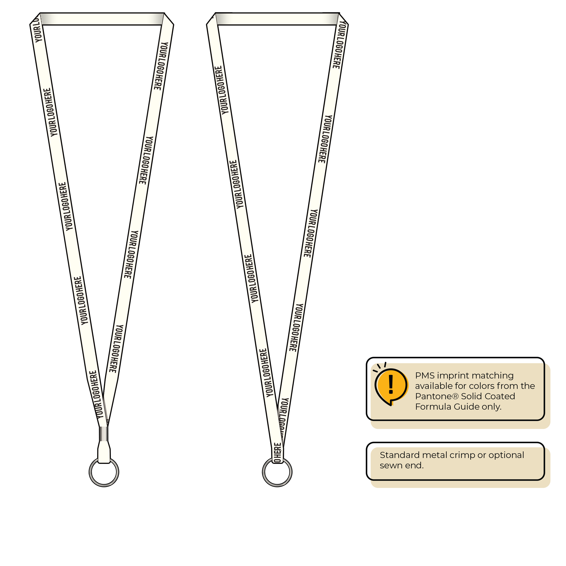 BH2055 | 3/8" Bamboo Silkscreen Lanyards