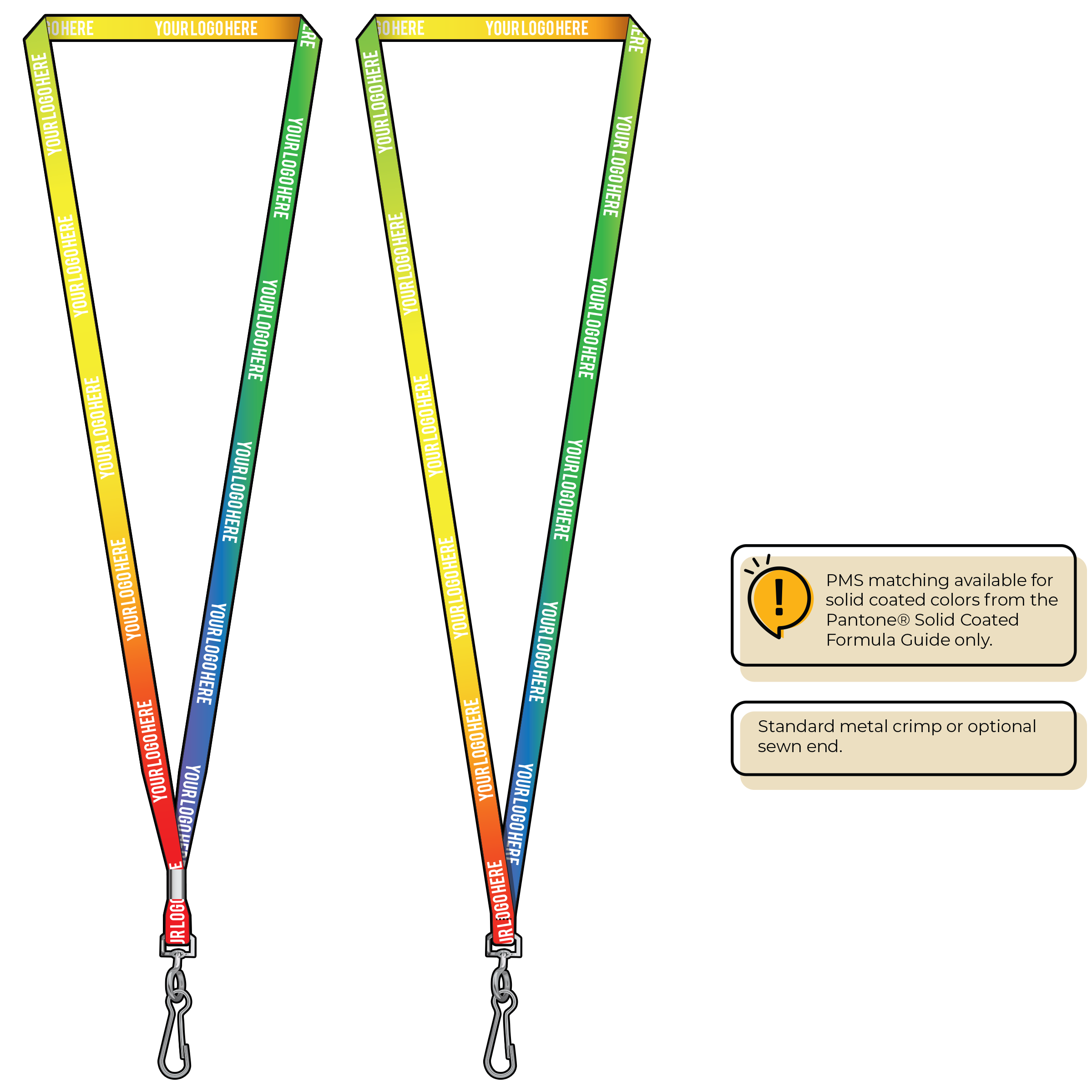 BH0001 | 3/8" Imported Dye Sublimation Lanyards