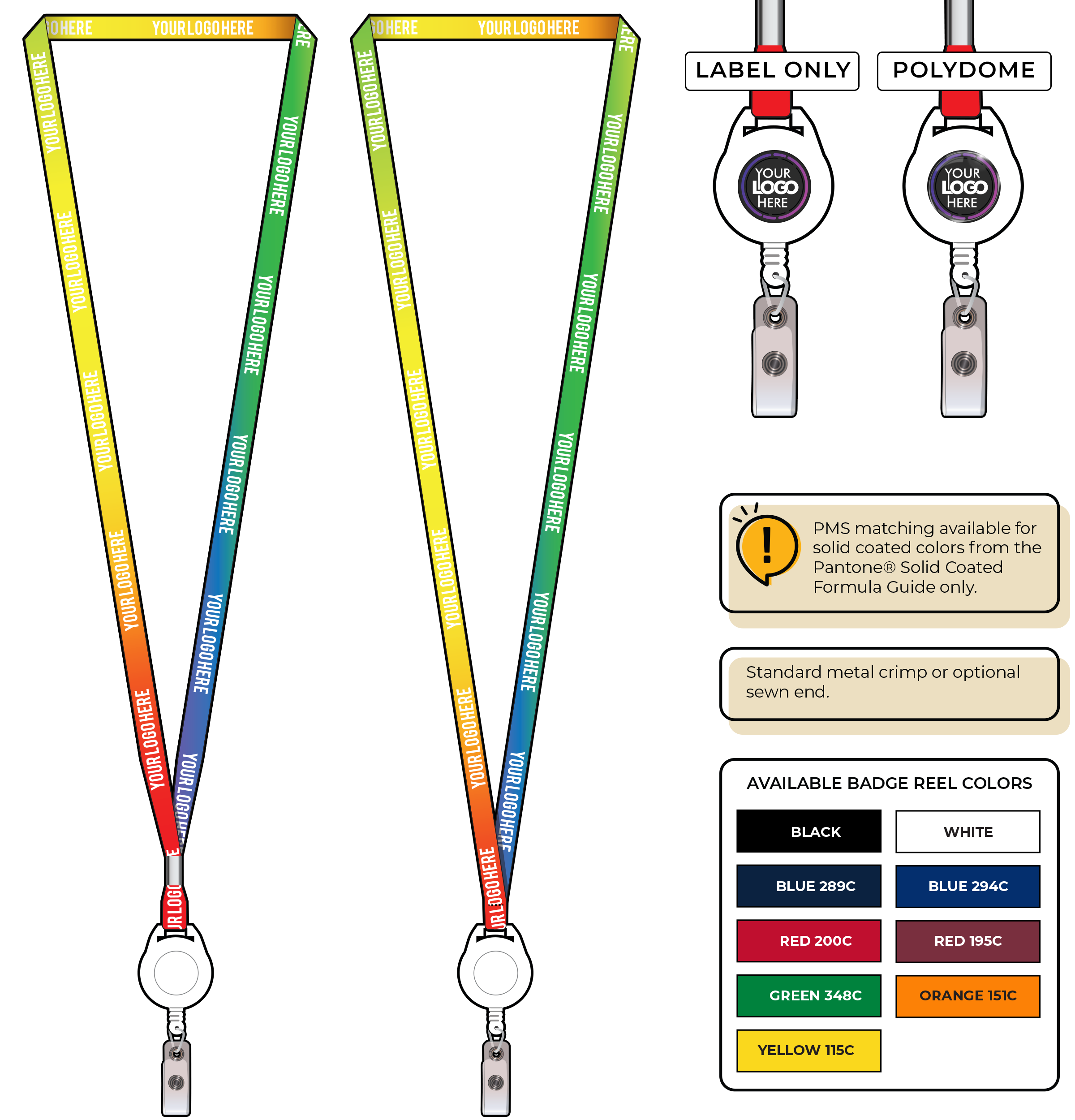 BH0001 | 3/8" Imported Dye Sublimation Lanyards