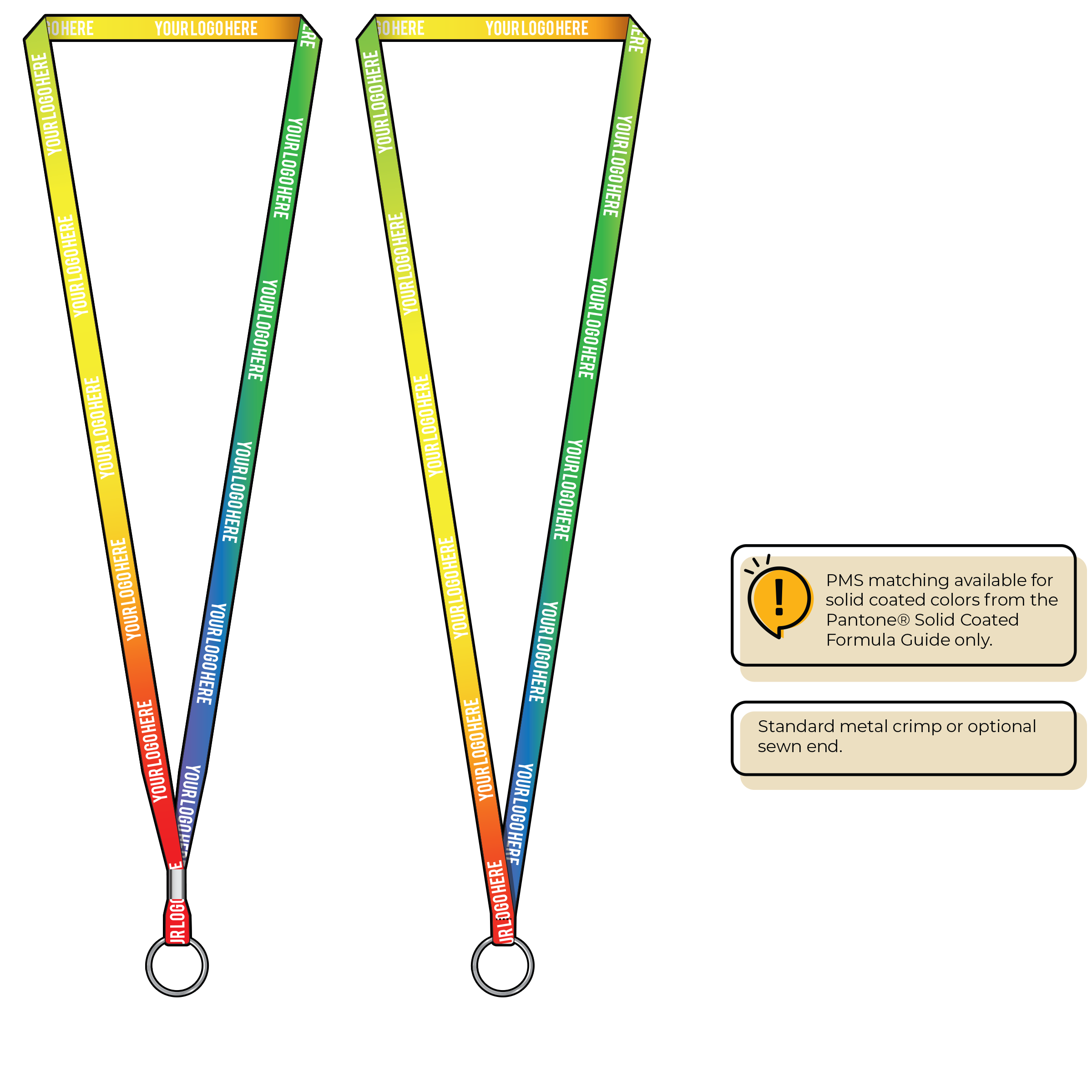 BH0001 | 3/8" Imported Dye Sublimation Lanyards