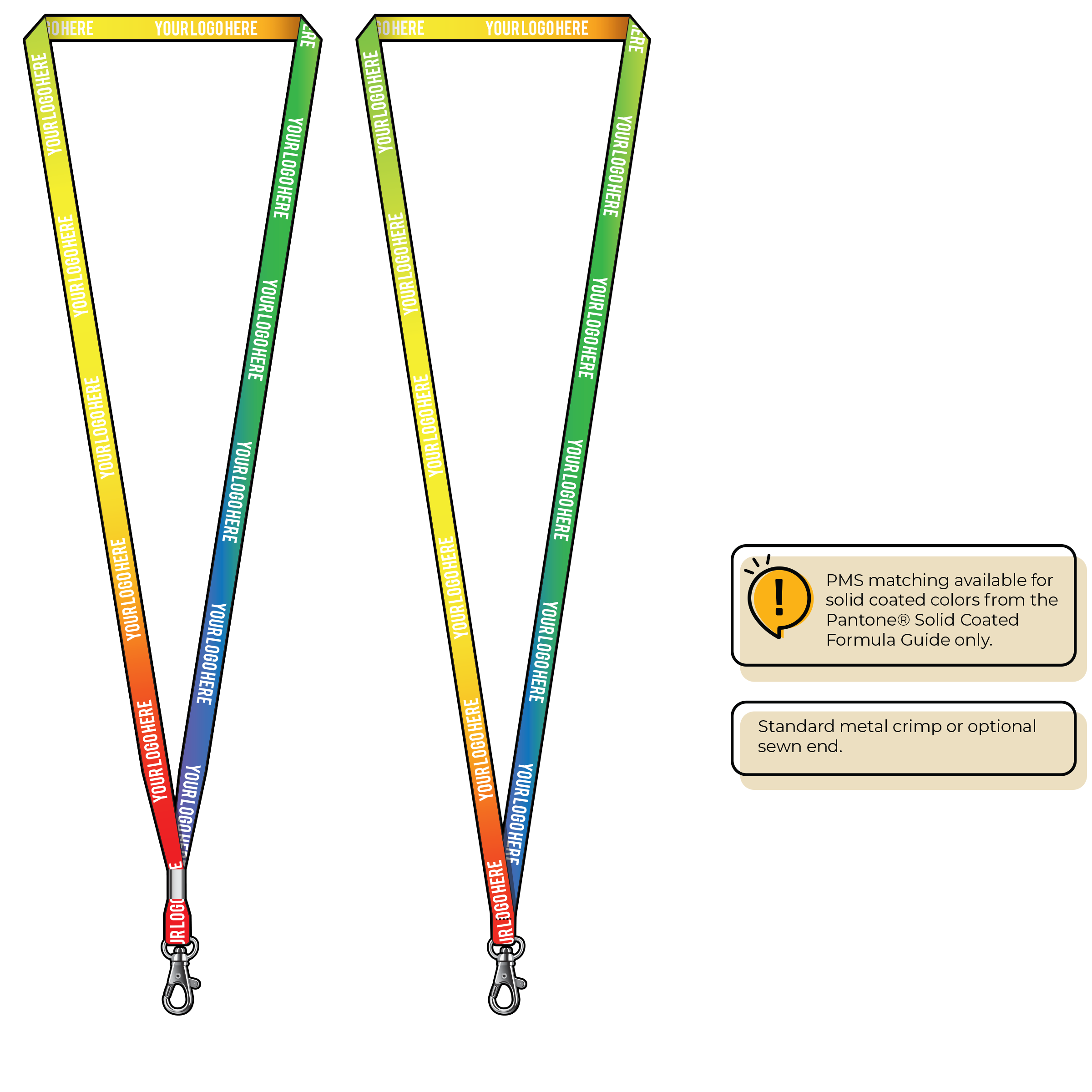 BH0001 | 3/8" Imported Dye Sublimation Lanyards