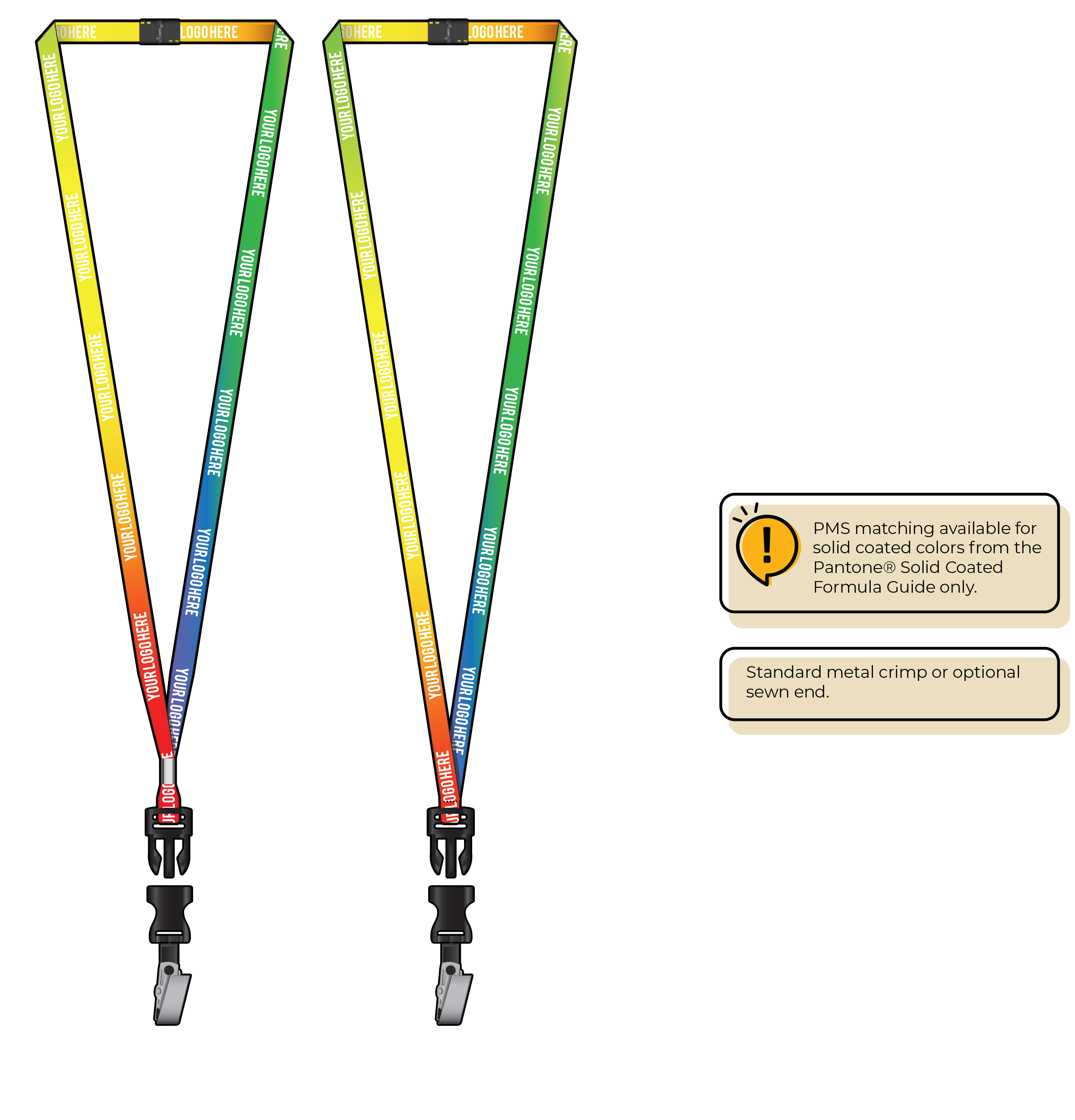 BH0001 | 3/8" Imported Dye Sublimation Lanyards