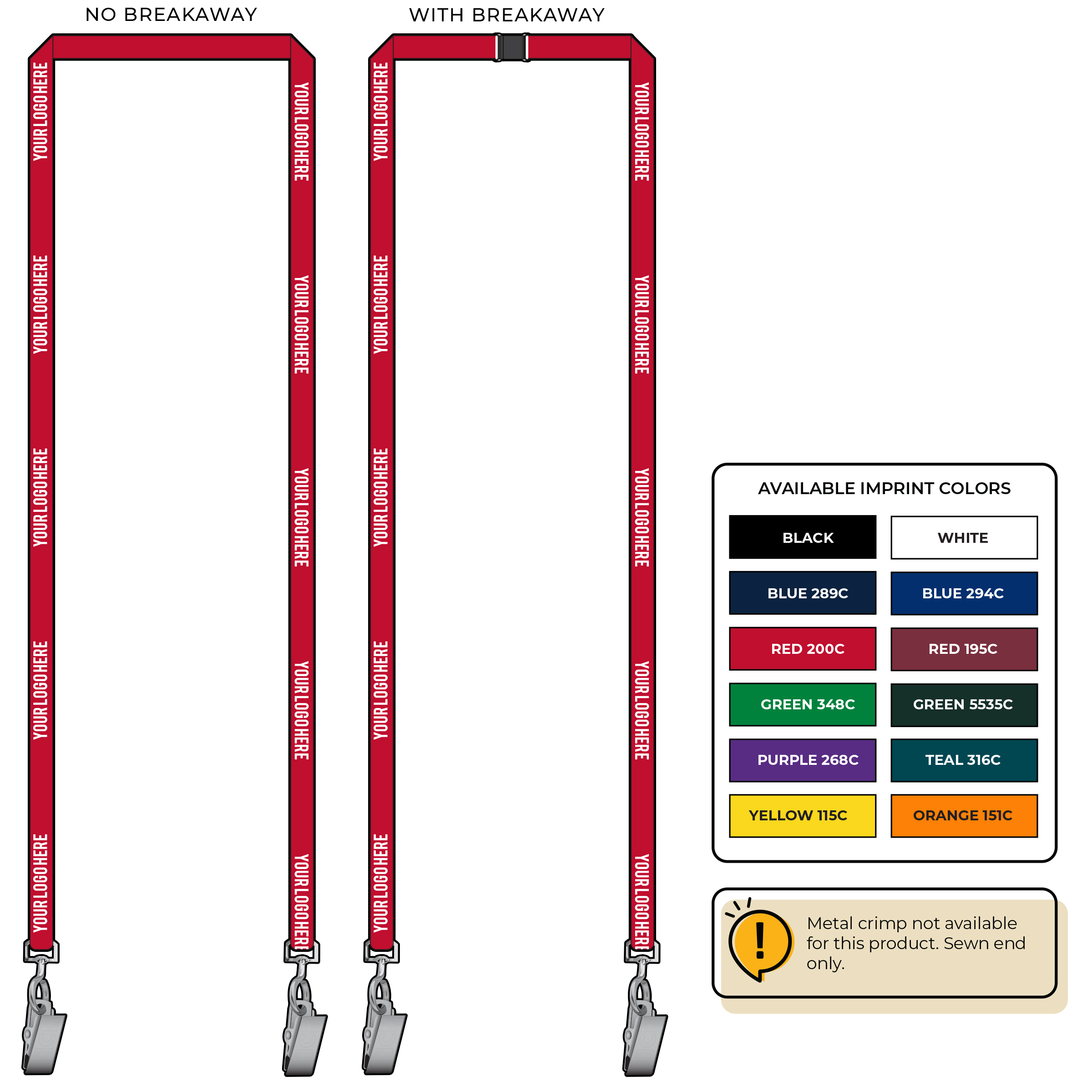 BH0017 | 3/8" EconoWeave Silkscreen Lanyards