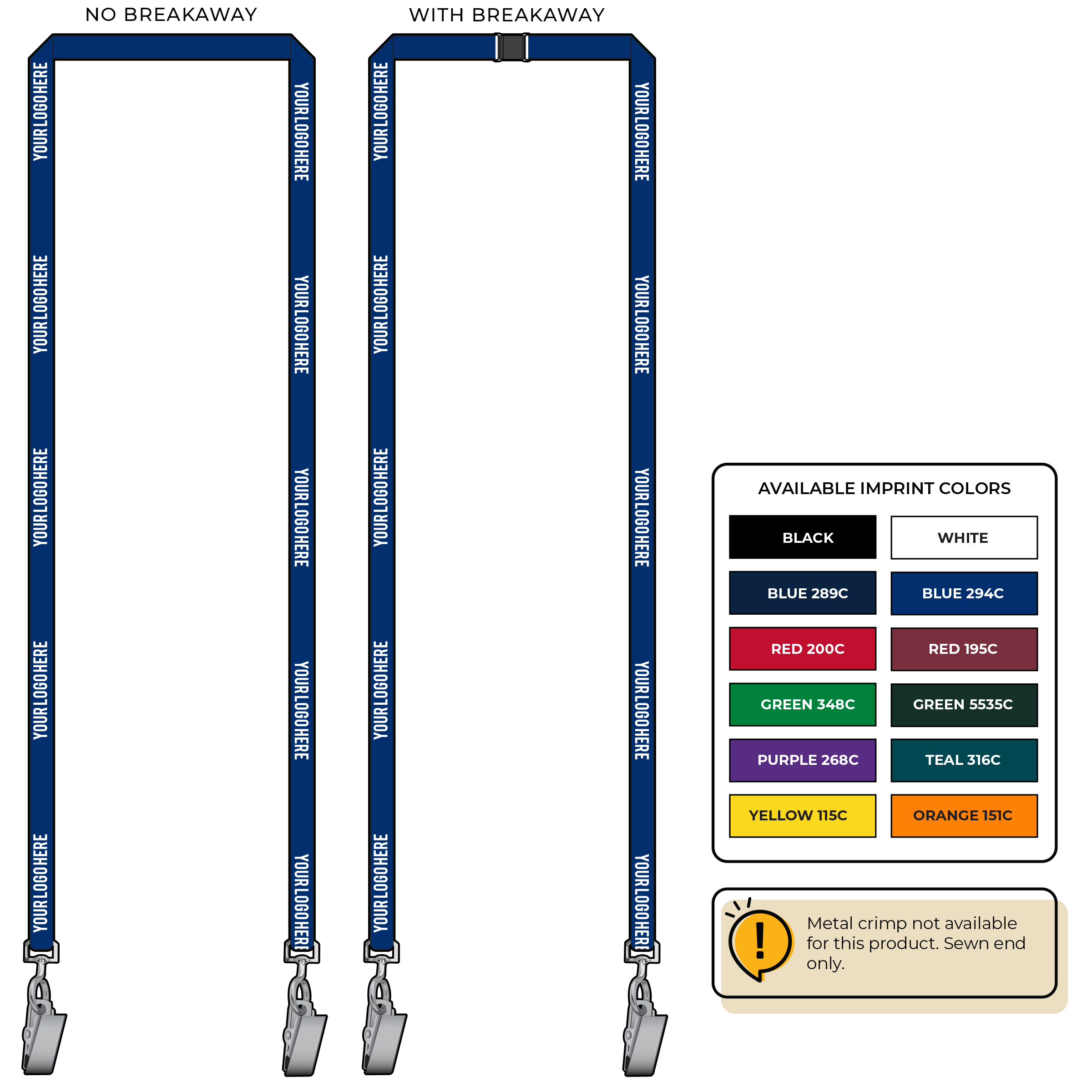 BH0017 | 3/8" EconoWeave Silkscreen Lanyards