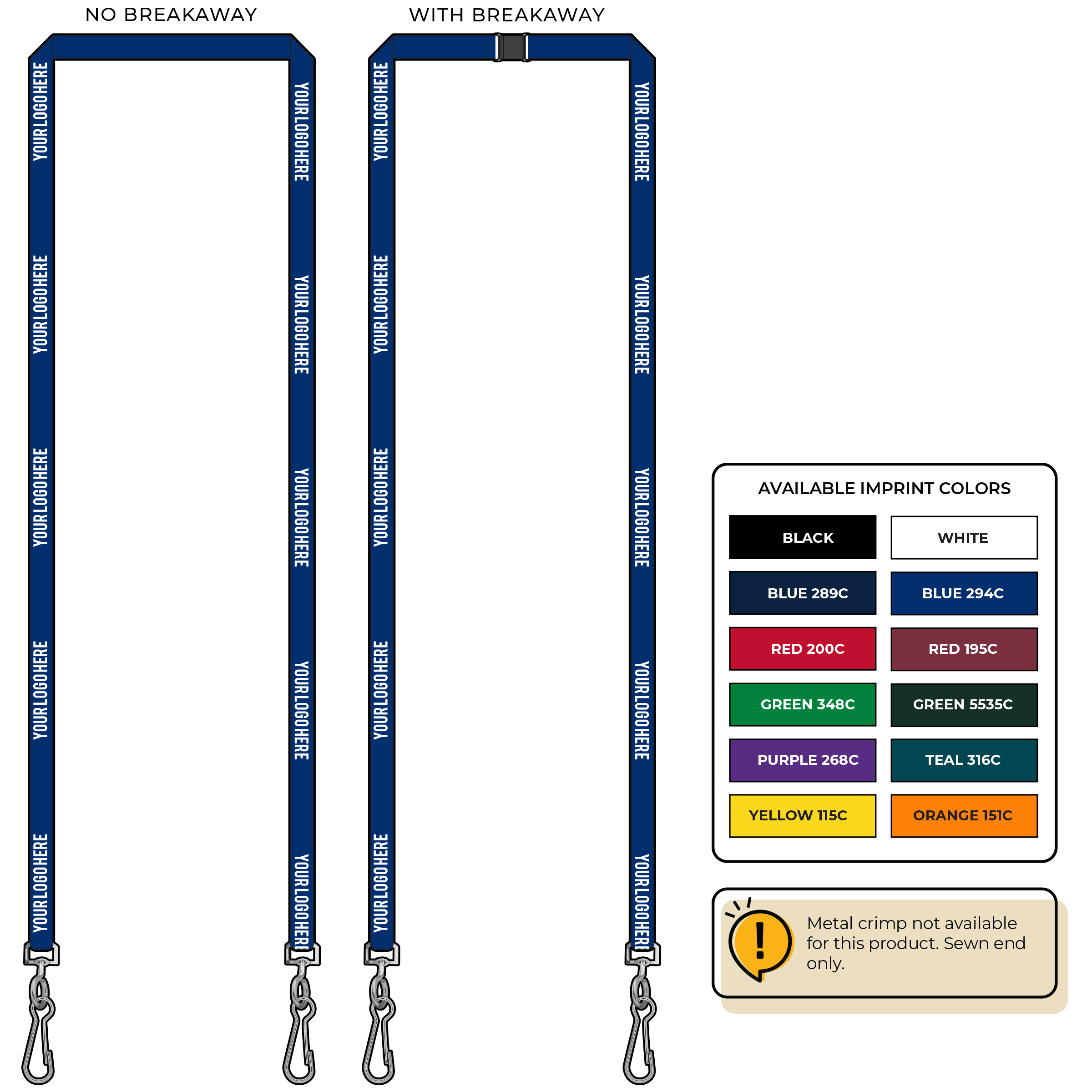 BH0017 | 3/8" EconoWeave Silkscreen Lanyards