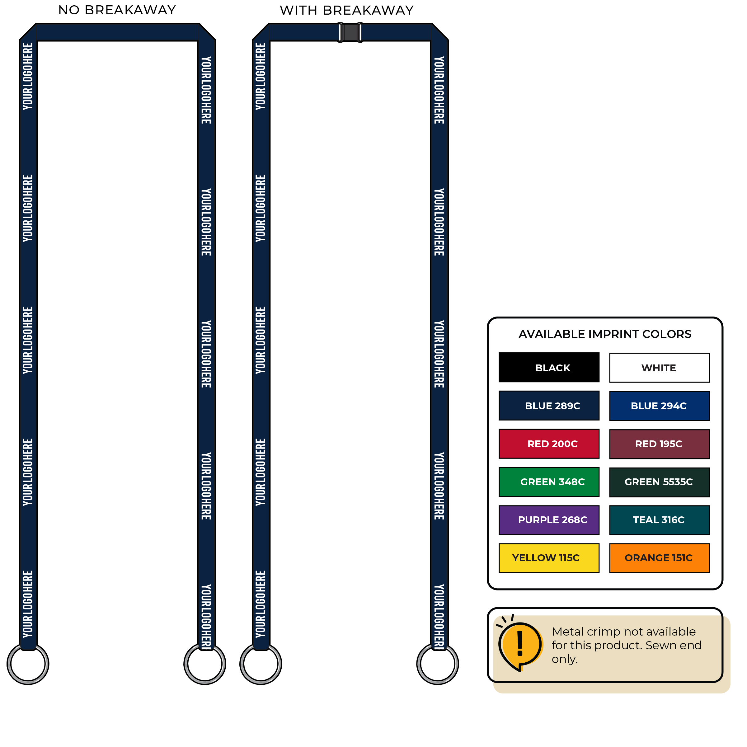 BH0017 | 3/8" EconoWeave Silkscreen Lanyards