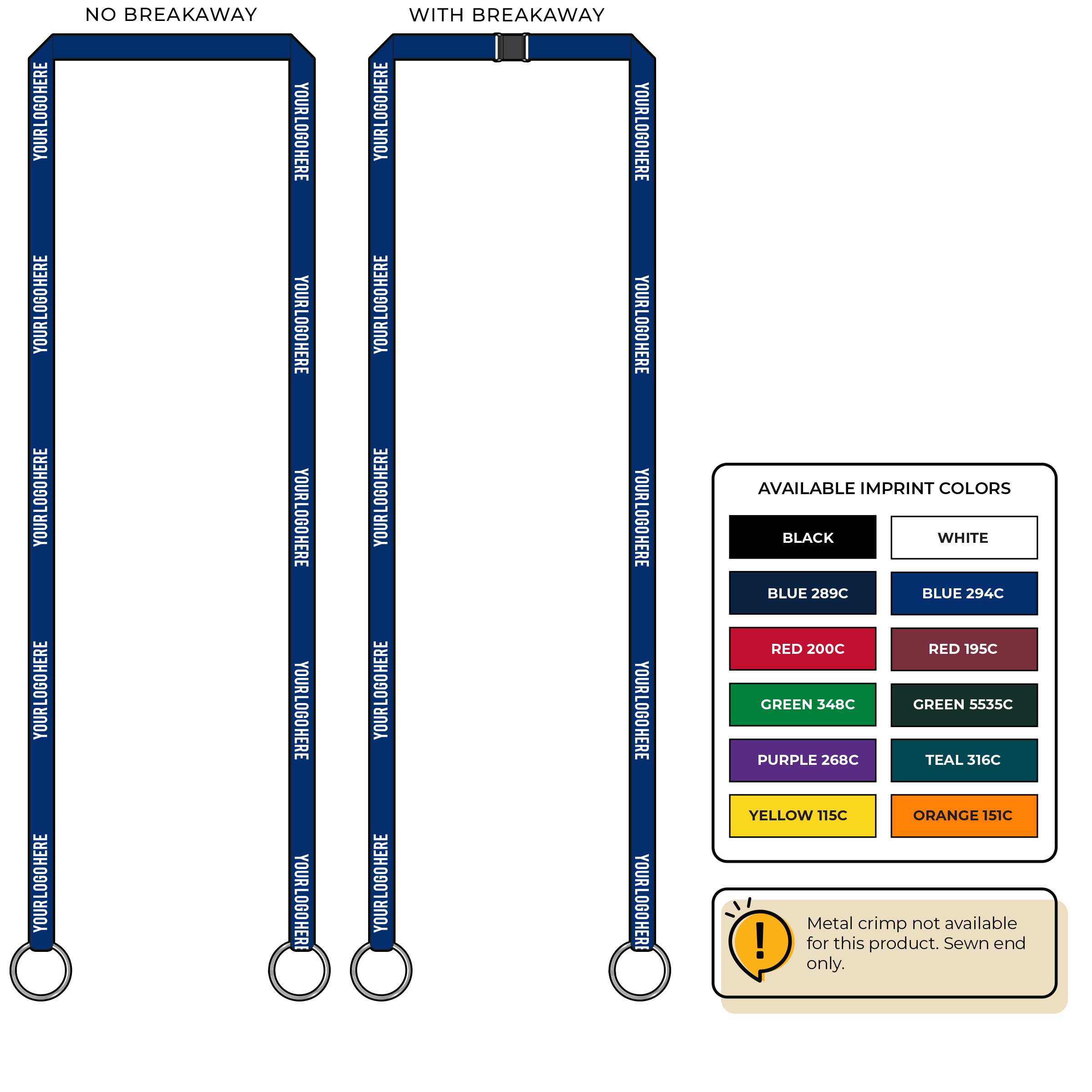 BH0017 | 3/8" EconoWeave Silkscreen Lanyards