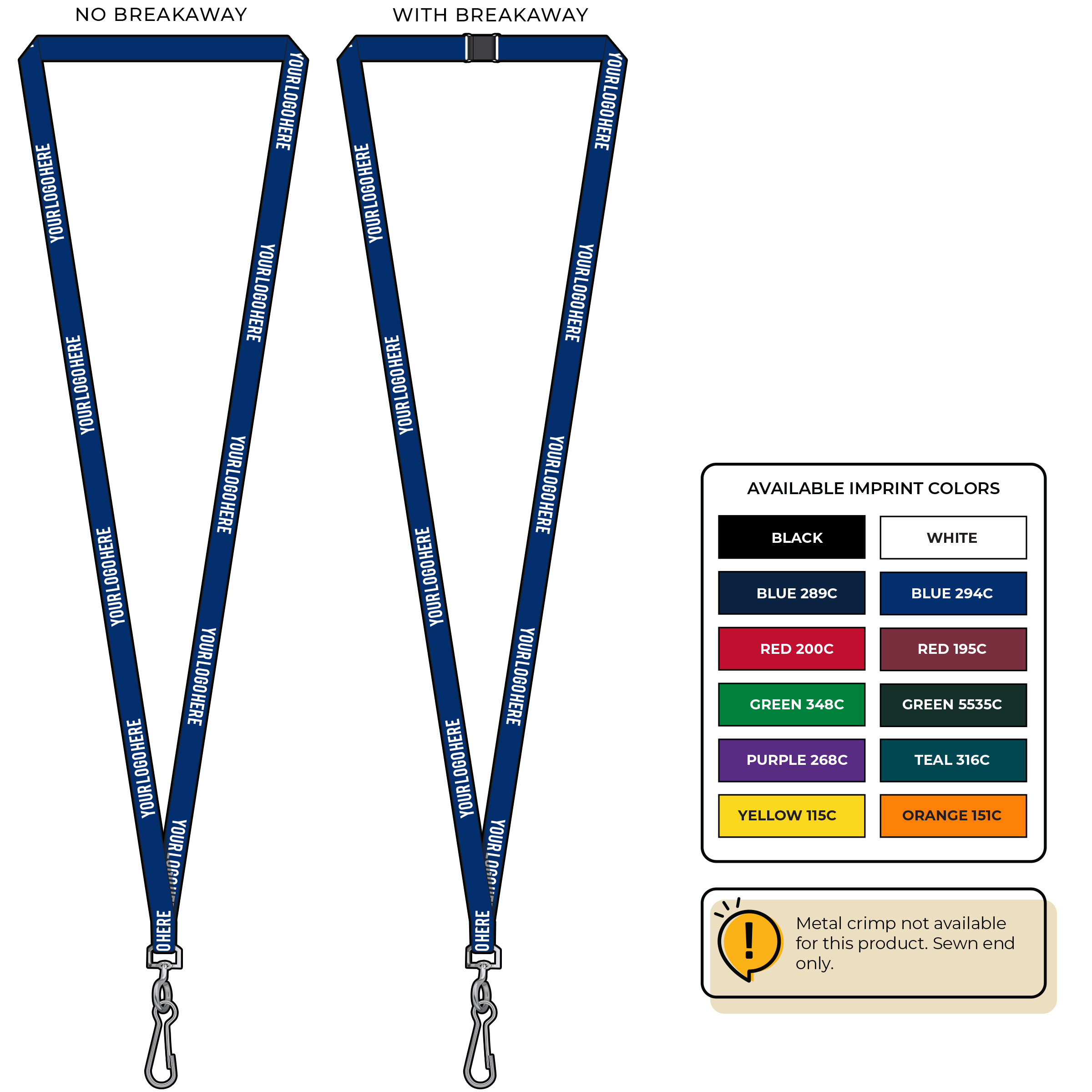 BH0017 | 3/8" EconoWeave Silkscreen Lanyards