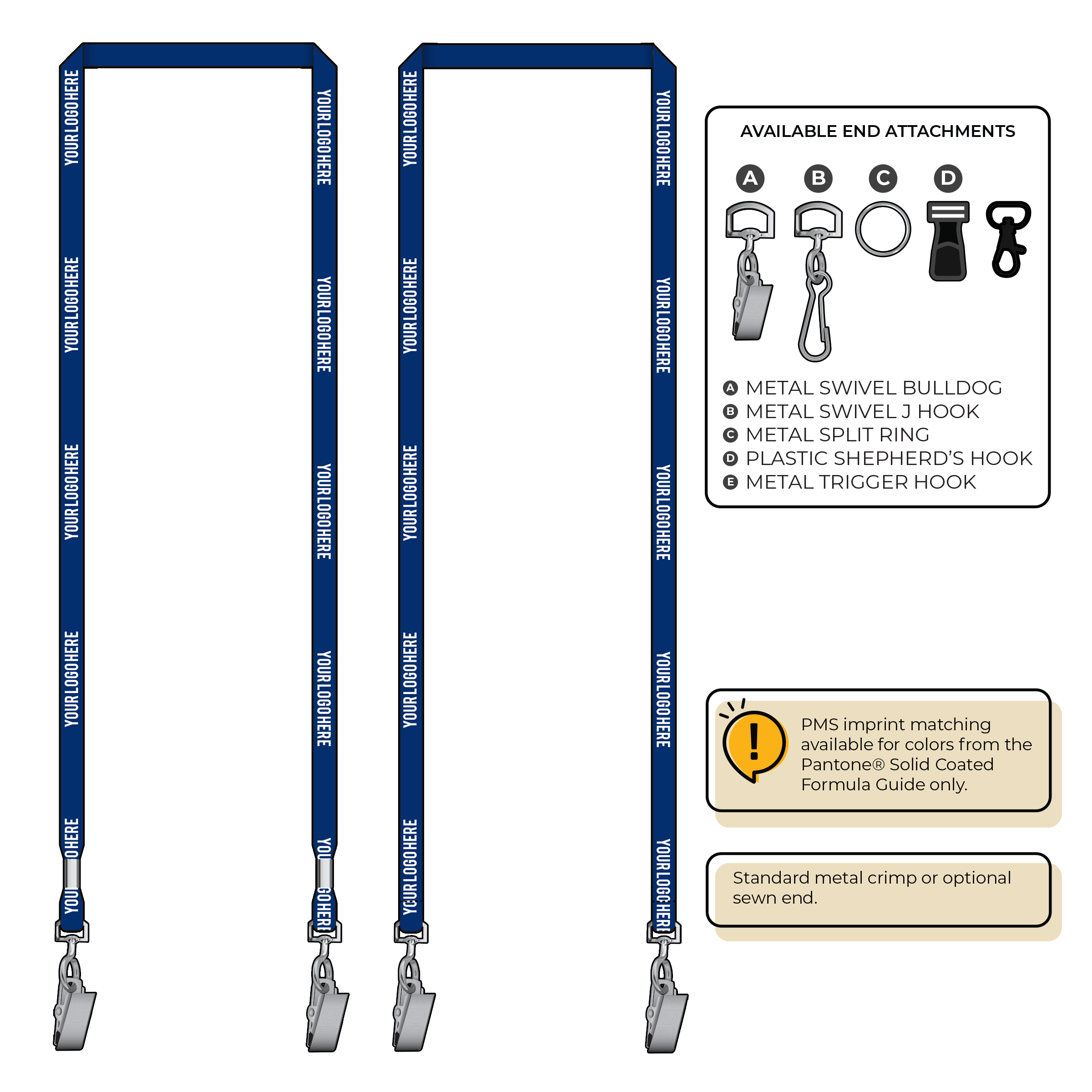 BHML3 | 3/8" Anti-Microbial Silkscreen Lanyards