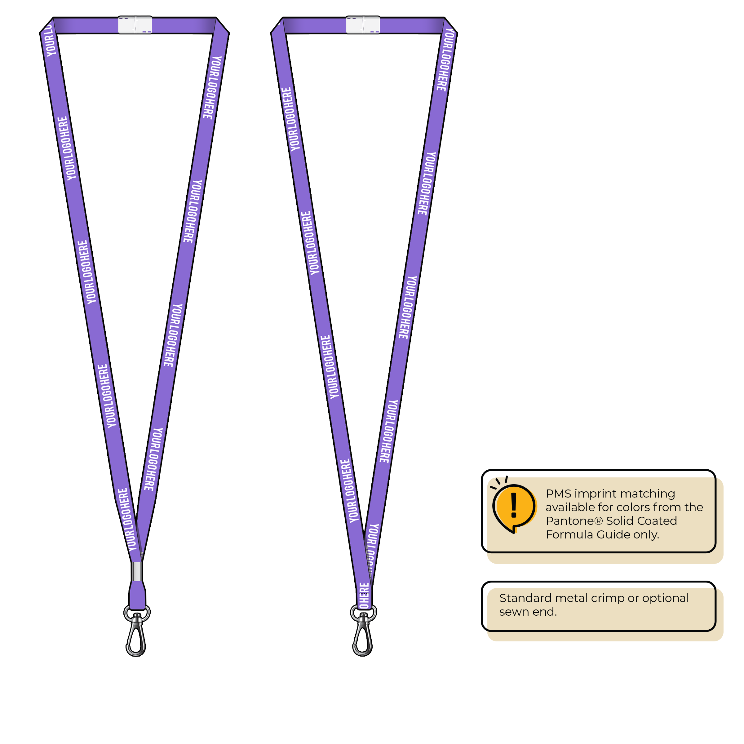 BHN011 | 3/8" Neon MicroWeave Silkscreen Lanyards :: NON-STANDARD END ATTACHMENTS