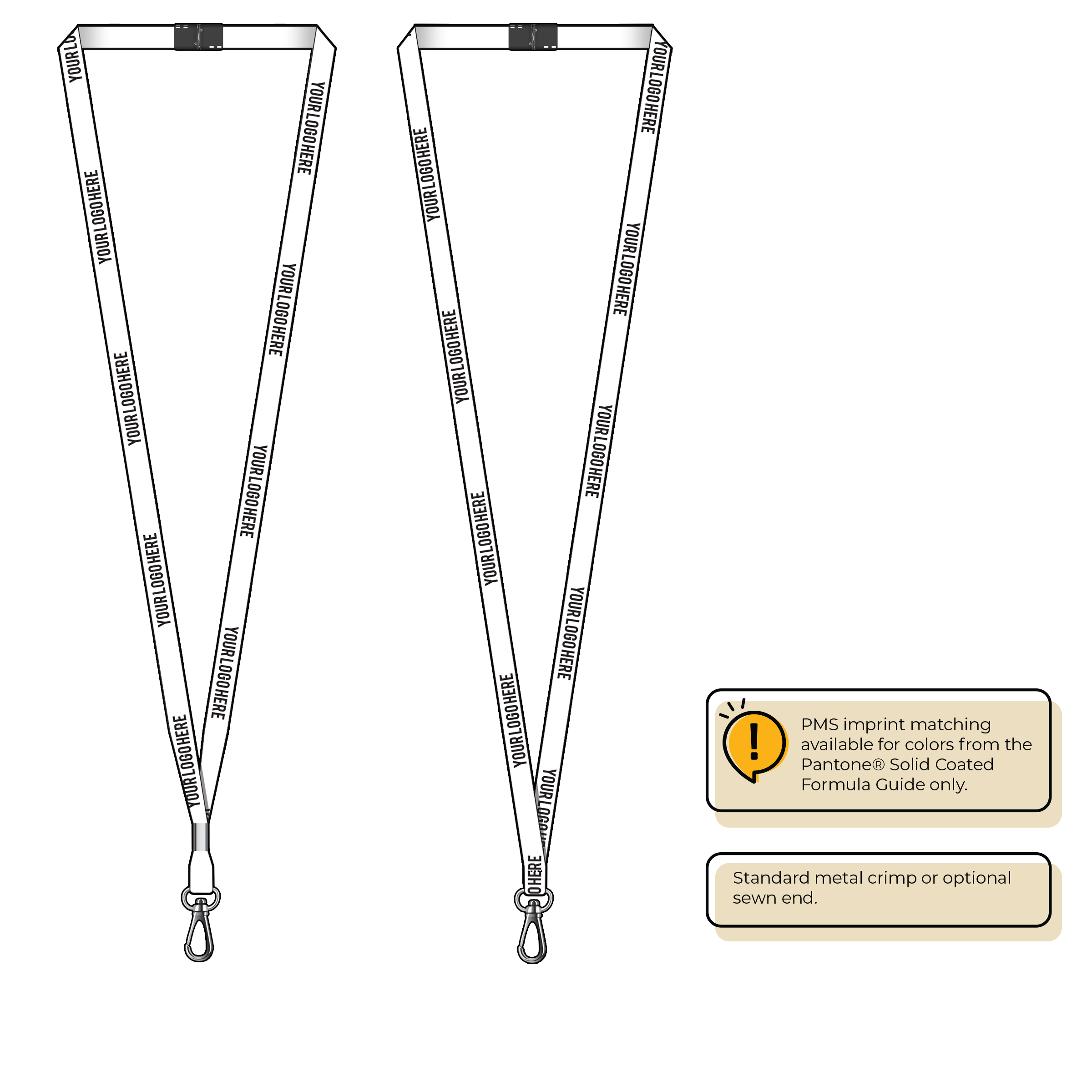 BHML3 | 3/8" Anti-Microbial Silkscreen Lanyards