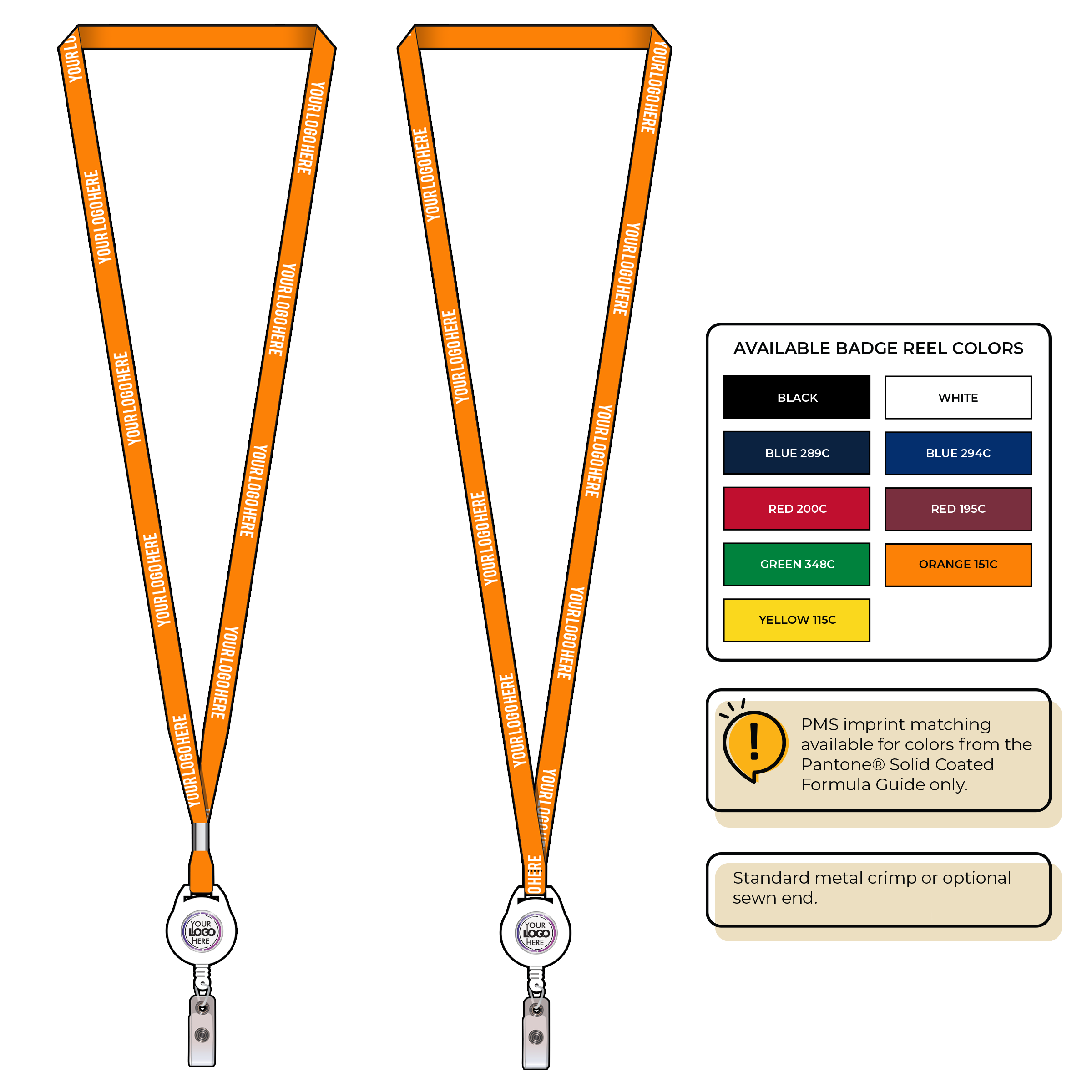 BH0011 | 3/8" MicroWeave Silkscreen Lanyards :: NON-STANDARD END ATTACHMENTS