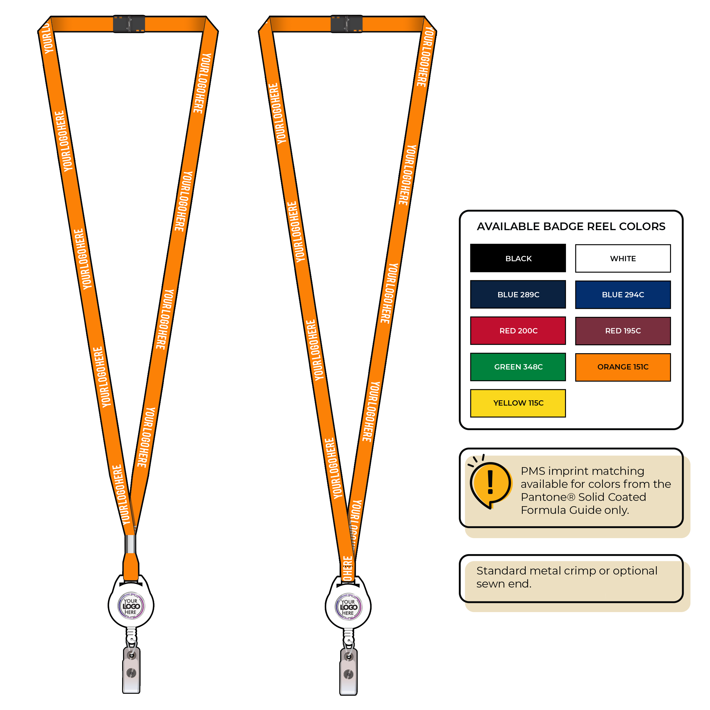 BH0011 | 3/8" MicroWeave Silkscreen Lanyards :: NON-STANDARD END ATTACHMENTS