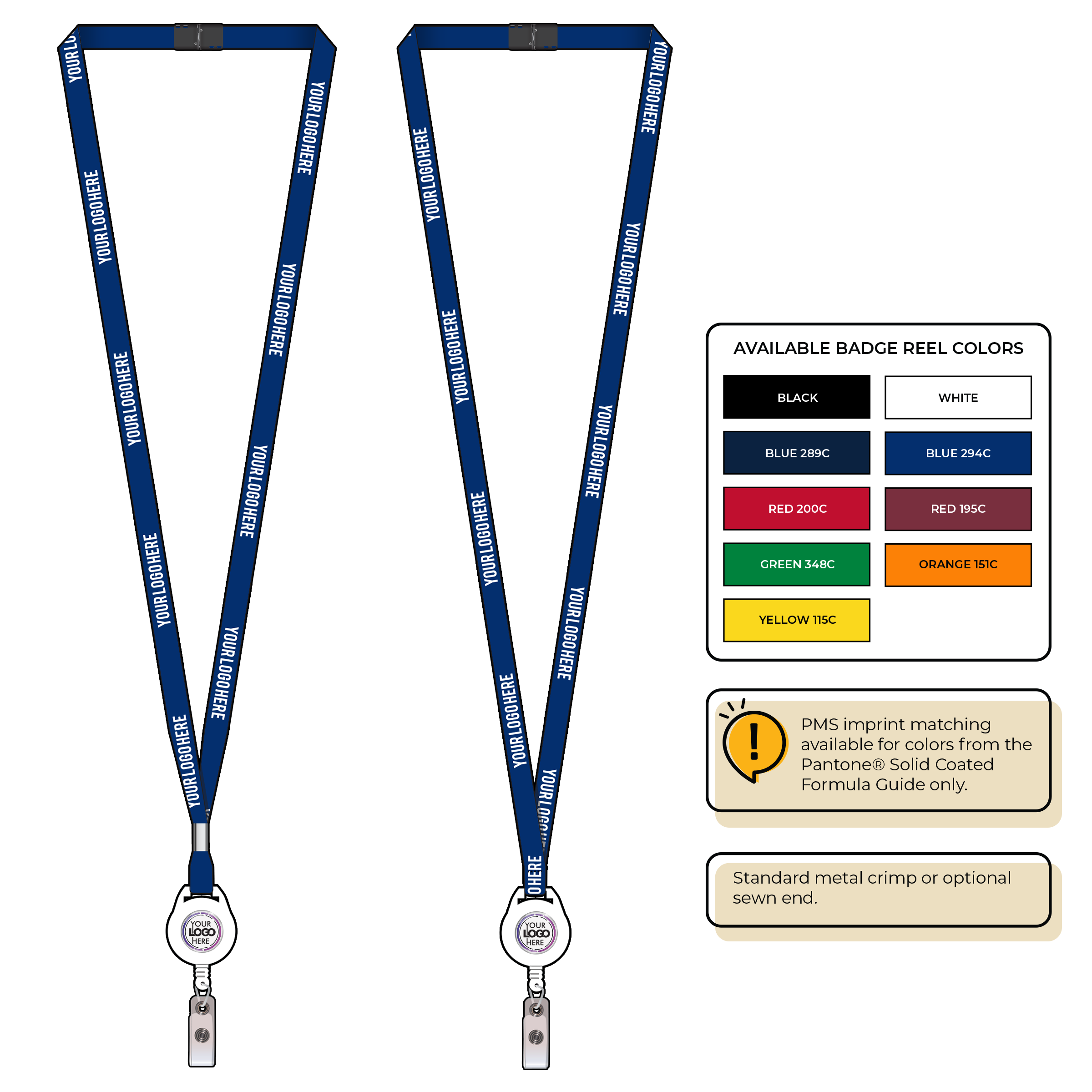 BH0011 | 3/8" MicroWeave Silkscreen Lanyards :: NON-STANDARD END ATTACHMENTS