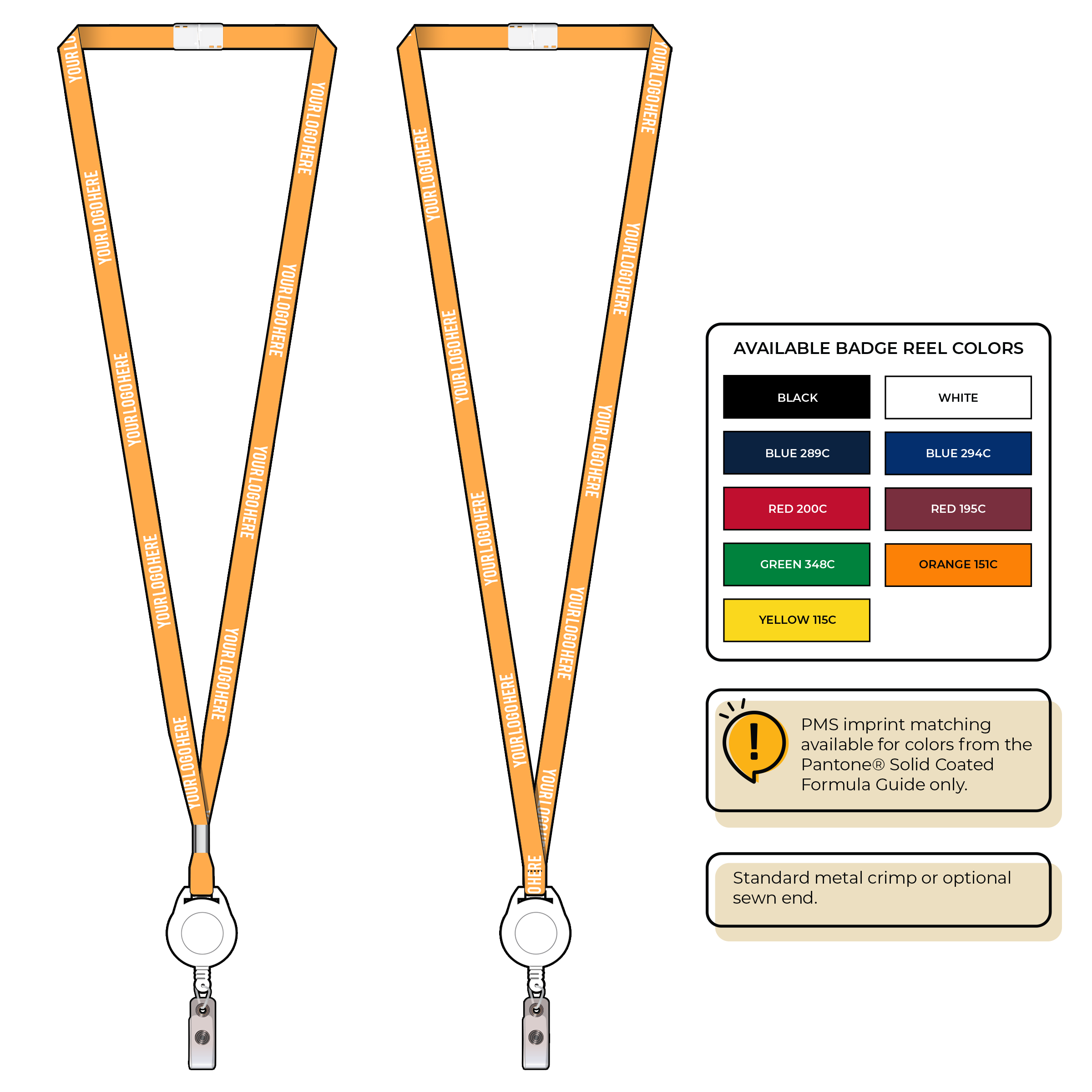 BHN011 | 3/8" Neon MicroWeave Silkscreen Lanyards :: NON-STANDARD END ATTACHMENTS