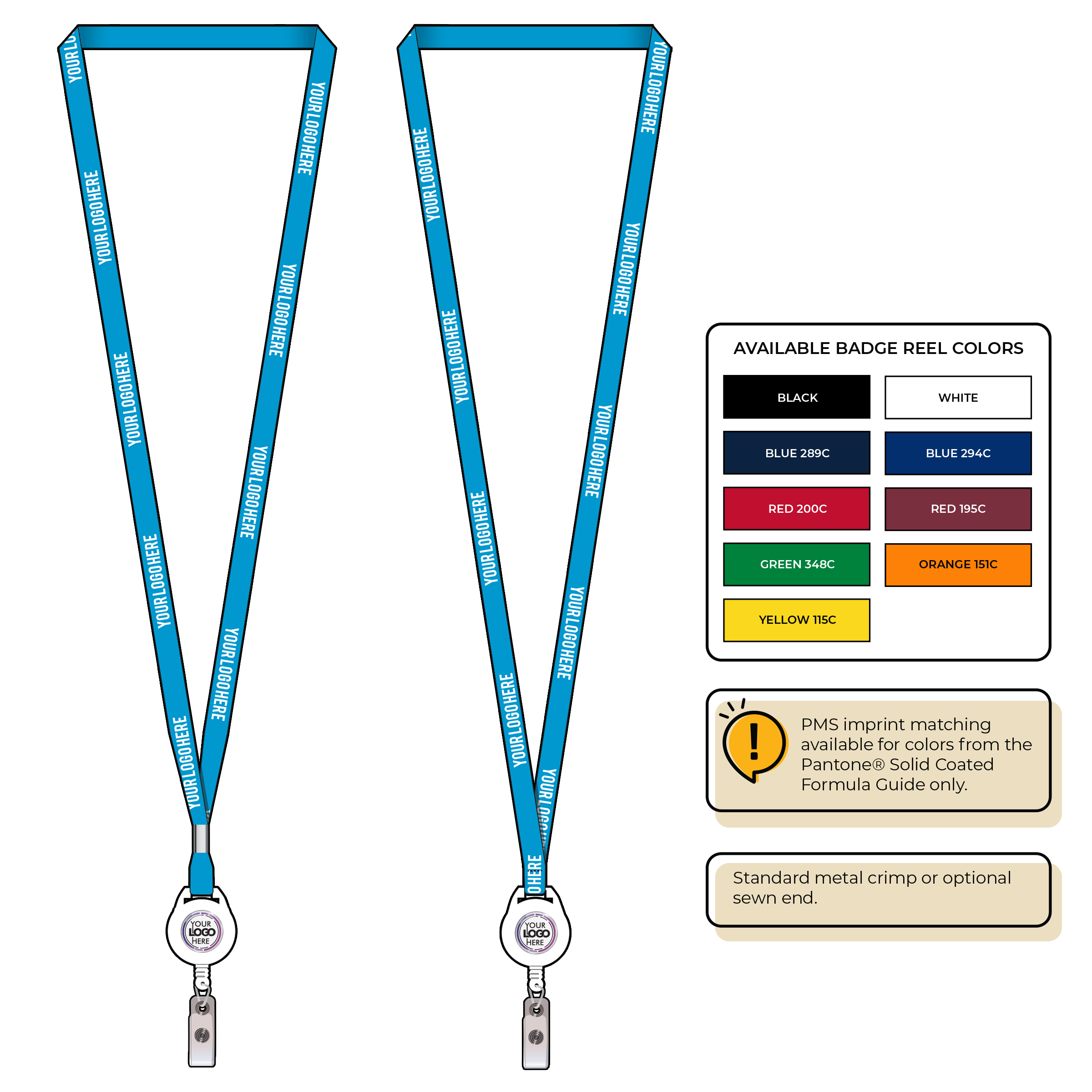 BHN011 | 3/8" Neon MicroWeave Silkscreen Lanyards :: NON-STANDARD END ATTACHMENTS