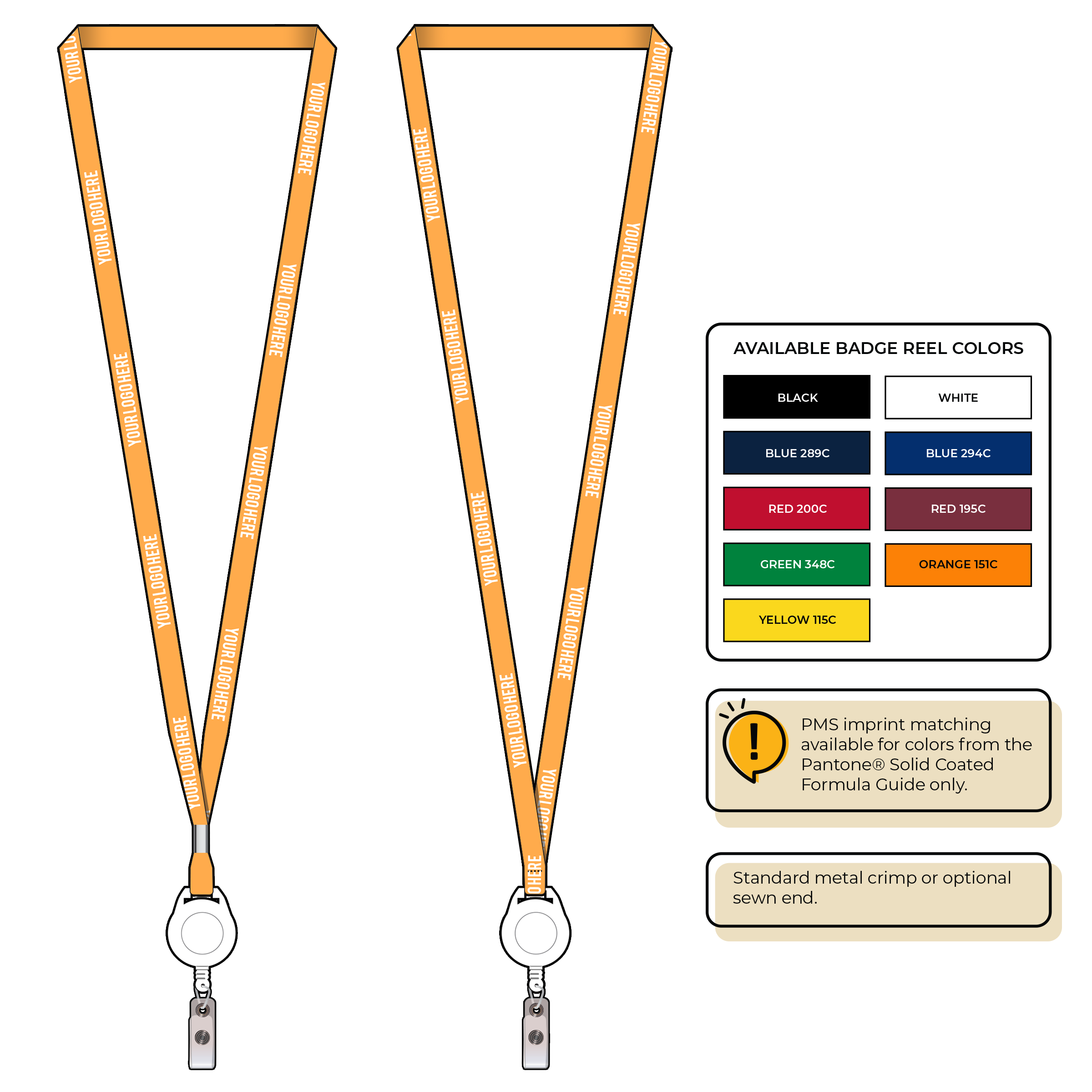 BHN011 | 3/8" Neon MicroWeave Silkscreen Lanyards :: NON-STANDARD END ATTACHMENTS
