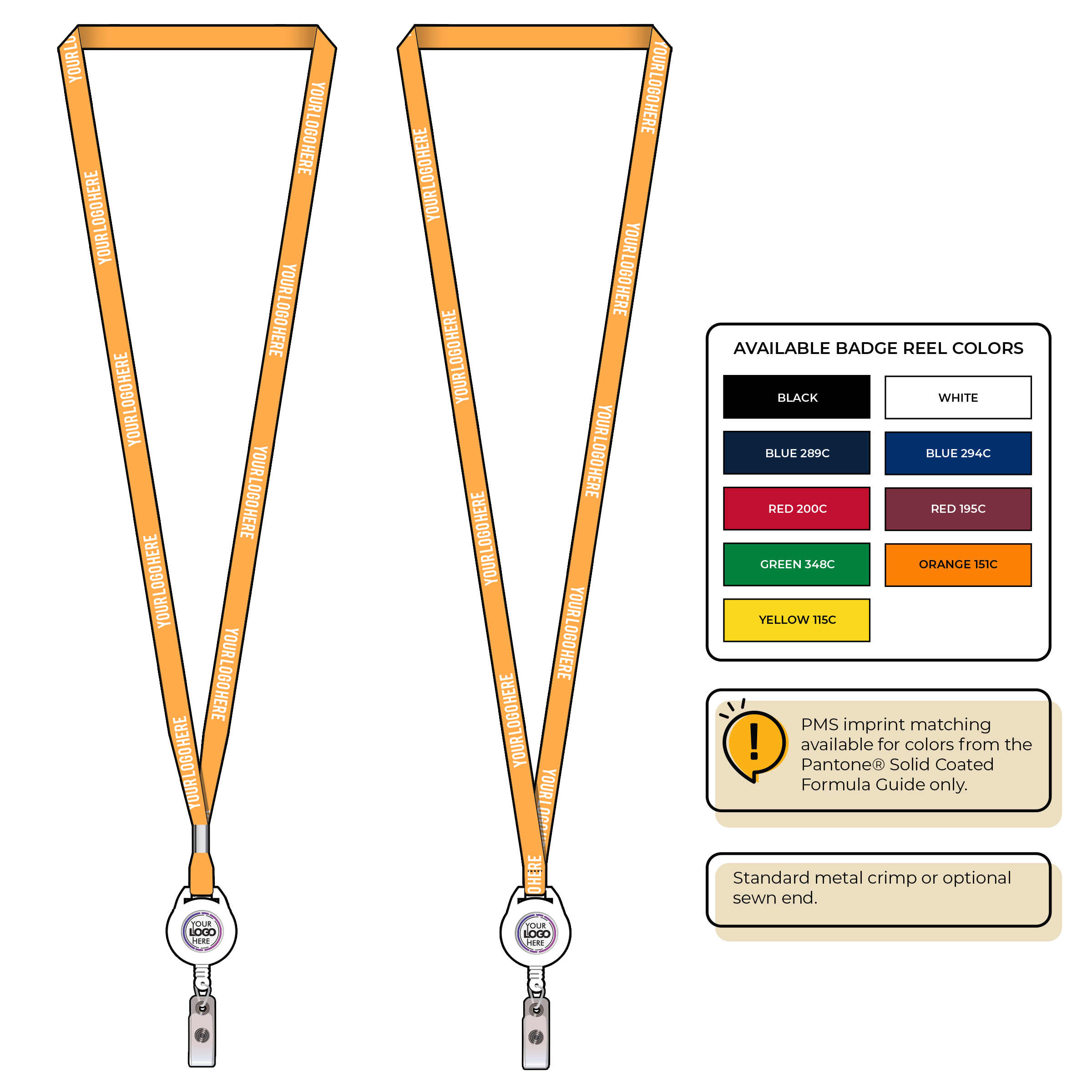 BHN011 | 3/8" Neon MicroWeave Silkscreen Lanyards :: NON-STANDARD END ATTACHMENTS
