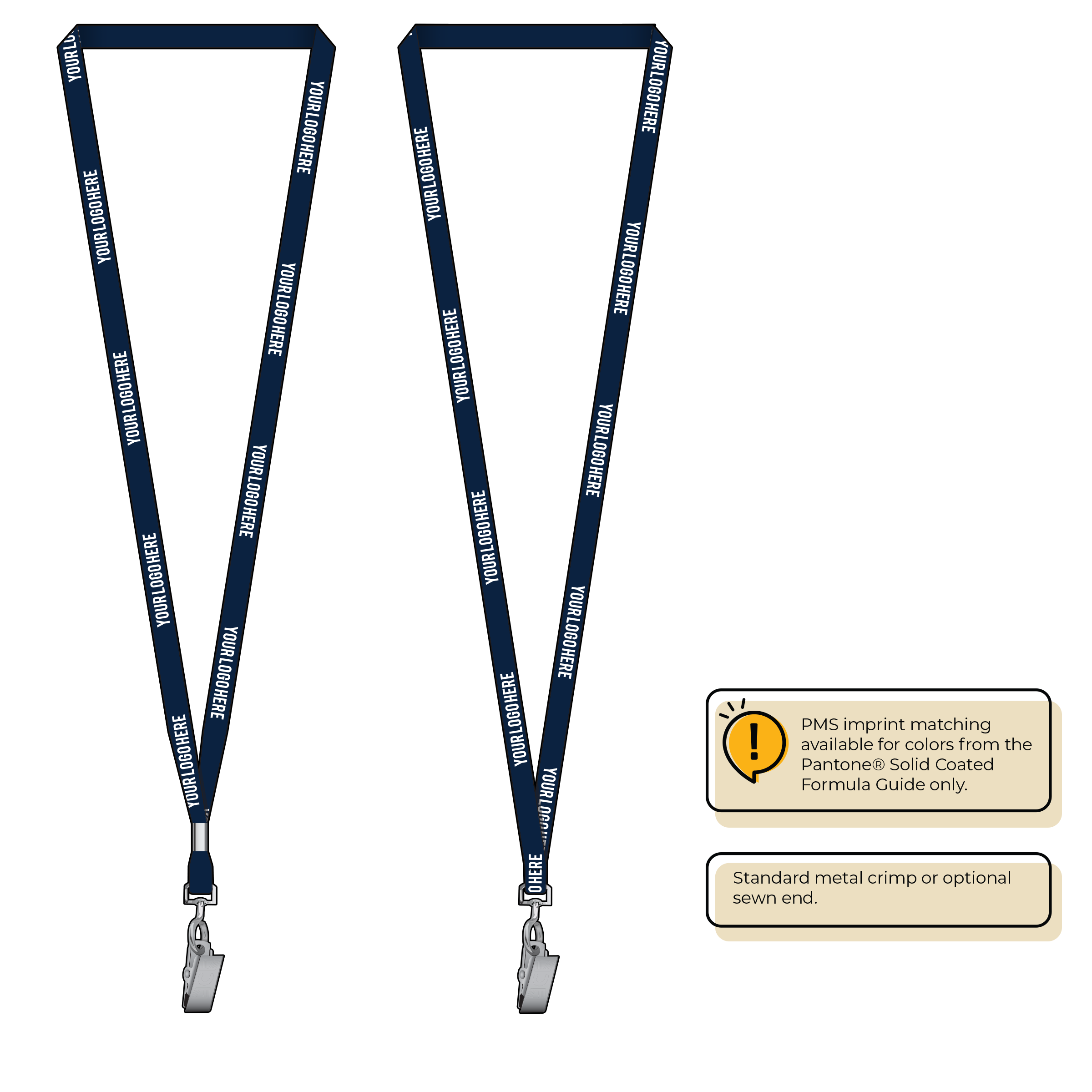 BHML3 | 3/8" Anti-Microbial Silkscreen Lanyards