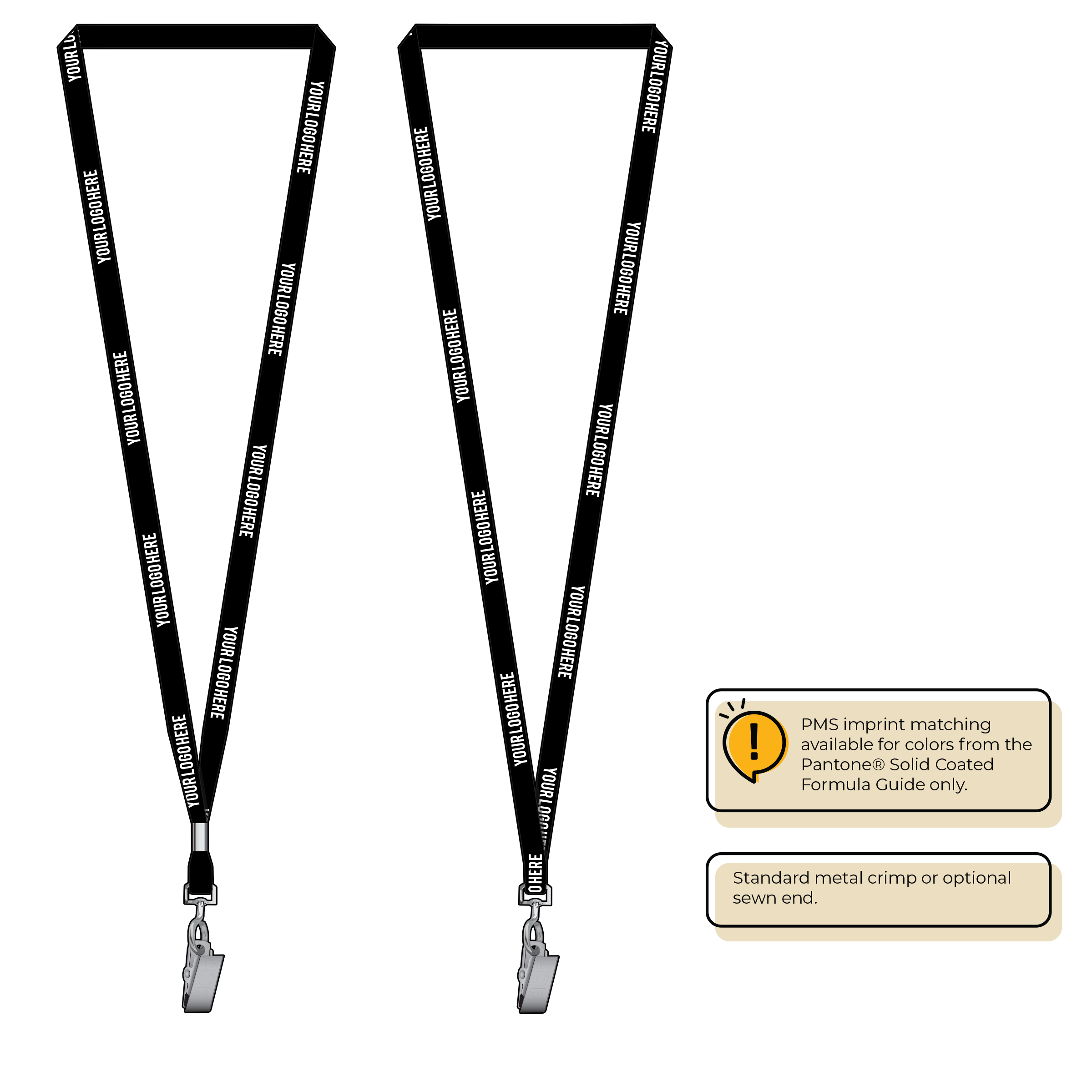 BHML3 | 3/8" Anti-Microbial Silkscreen Lanyards
