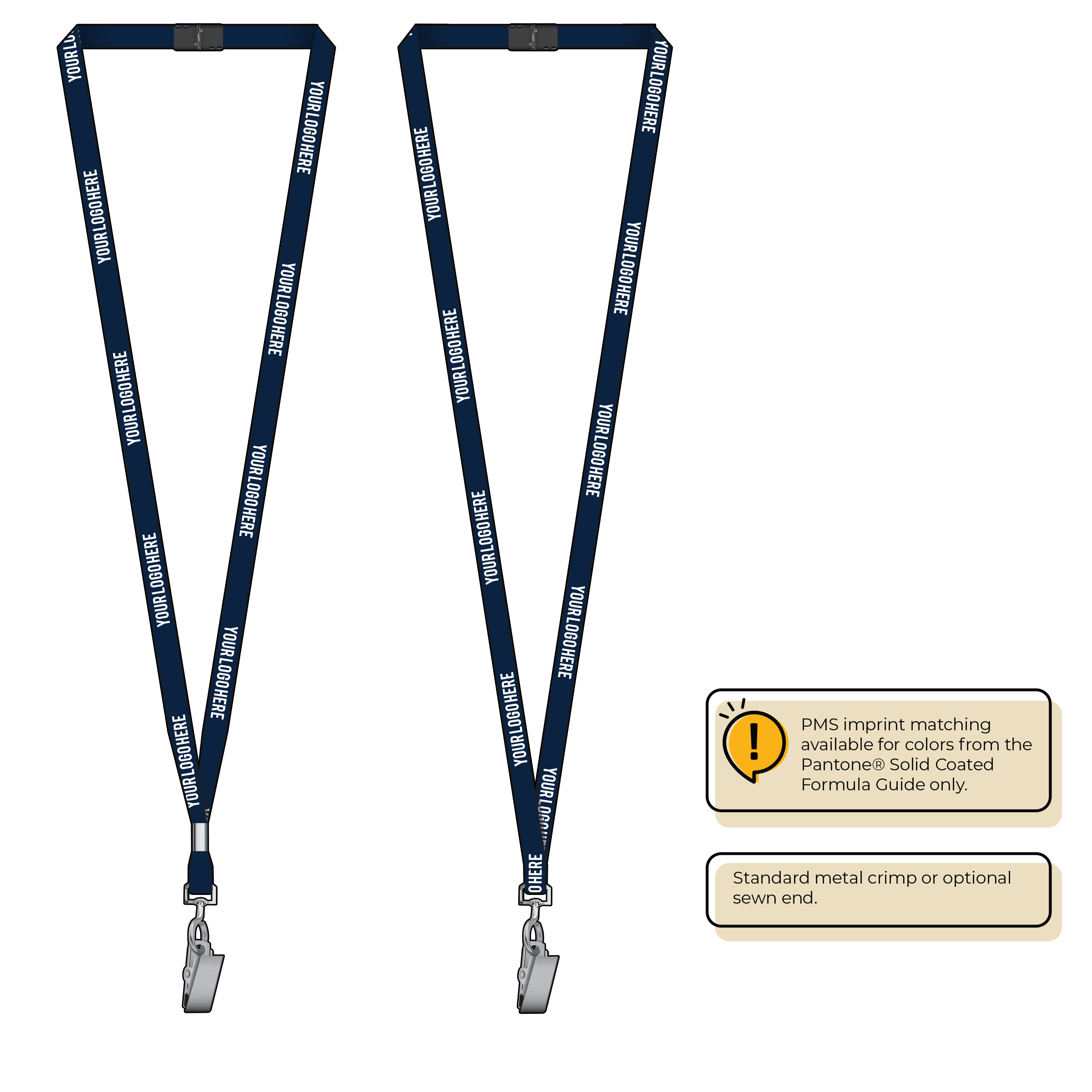 BHML3 | 3/8" Anti-Microbial Silkscreen Lanyards