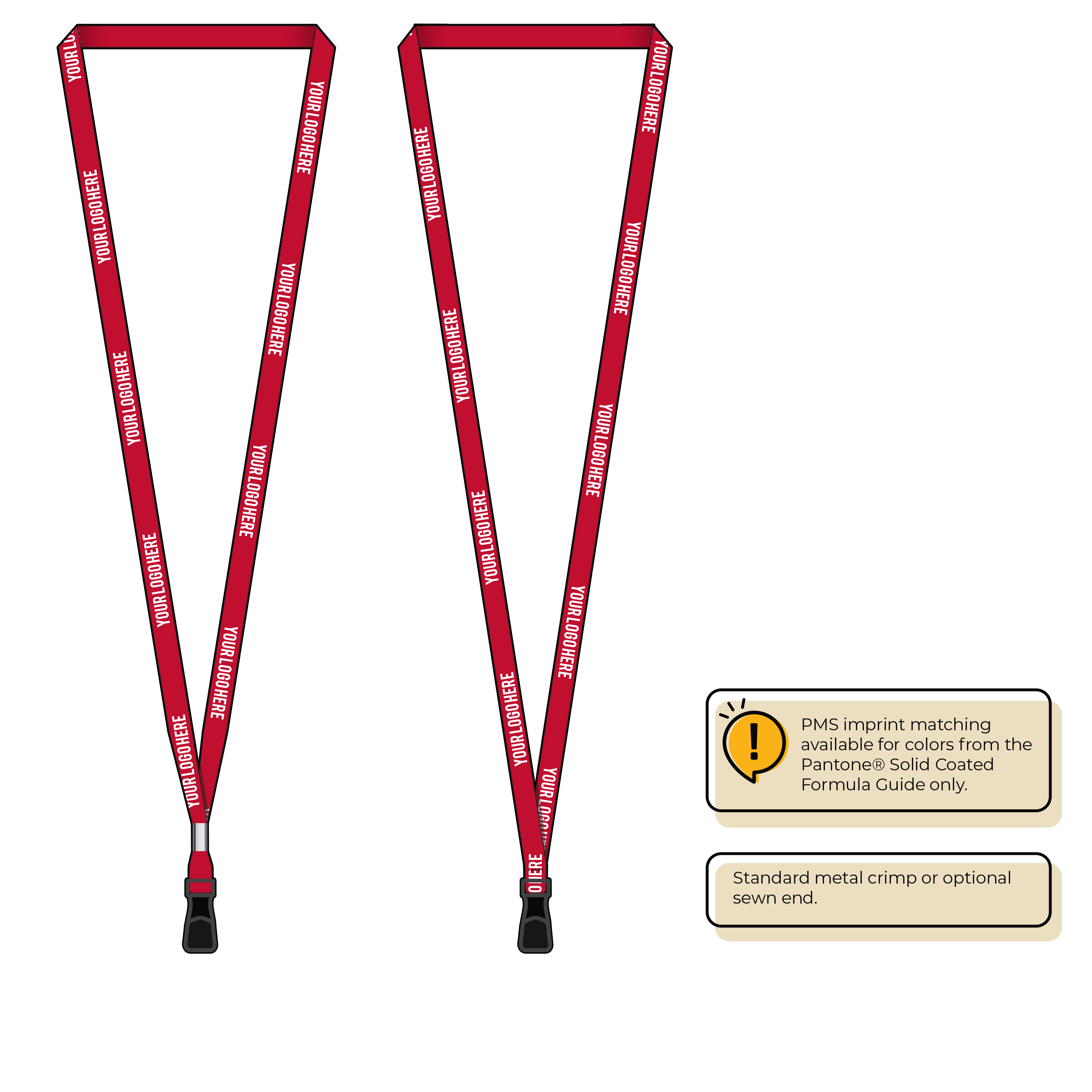 BH2055 | 3/8" Bamboo Silkscreen Lanyards