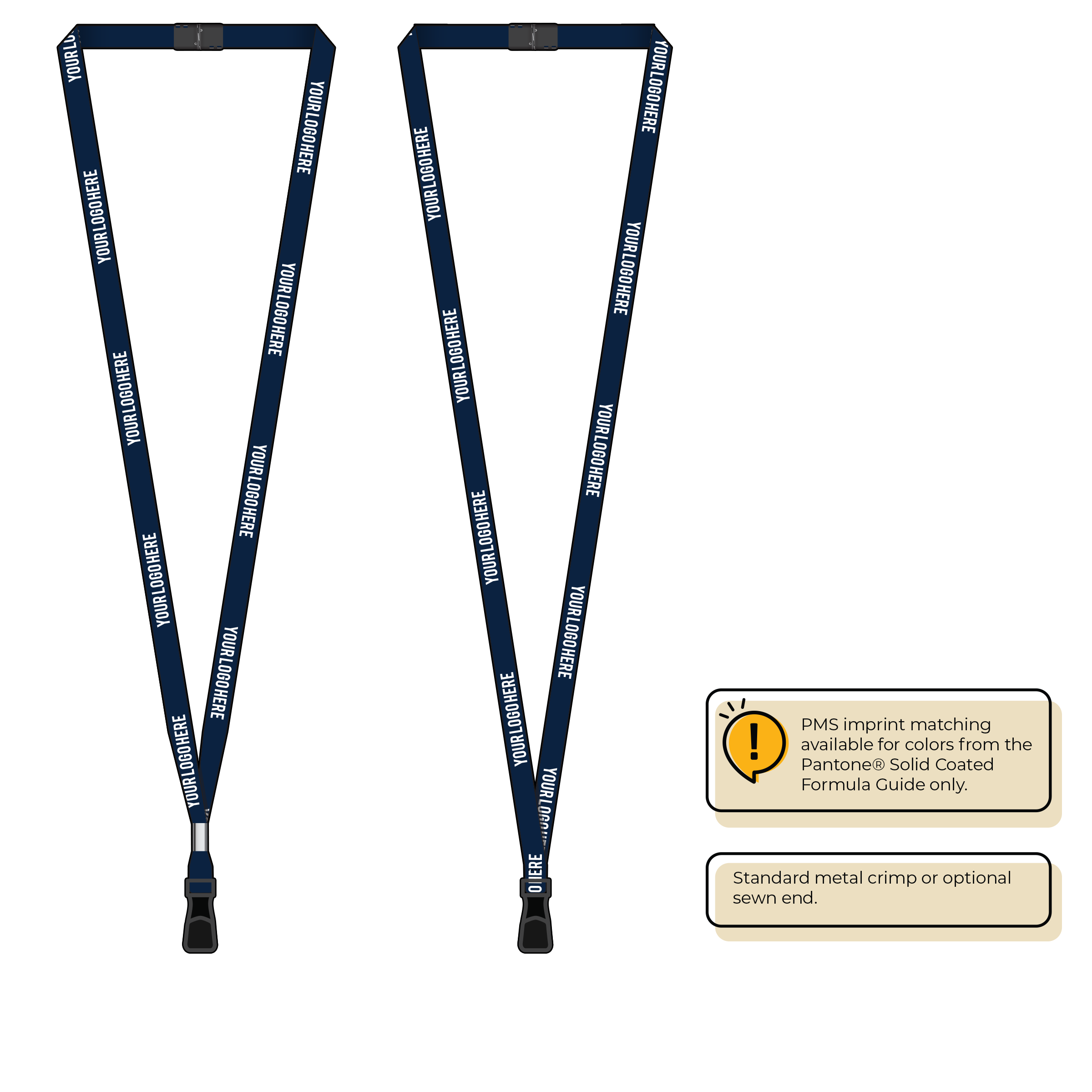 BH2060 | 3/8" P.E.T. Recycled Silkscreen Lanyards
