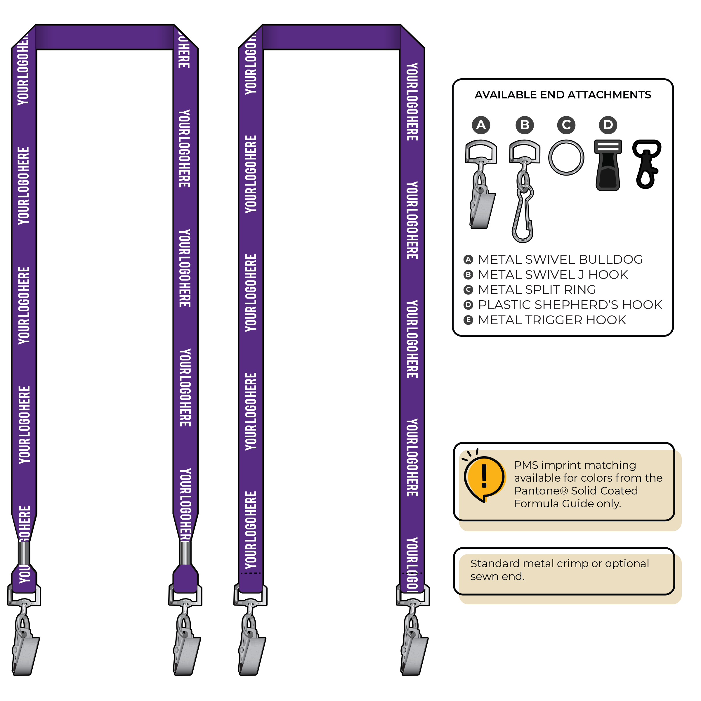 BH2065 | 5/8" P.E.T. Recycled Silkscreen Lanyards