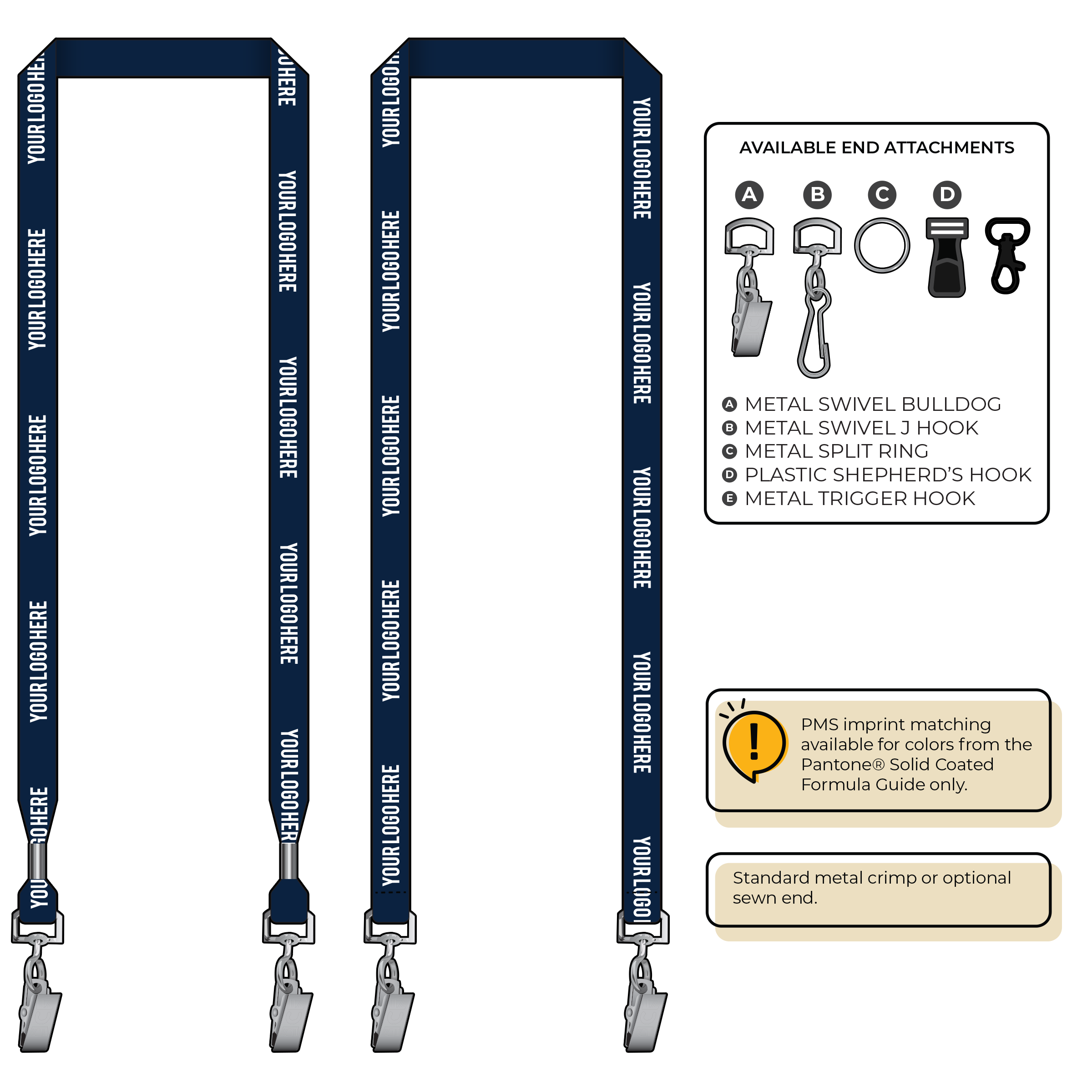 BH2050 | 5/8" Bamboo Silkscreen Lanyards
