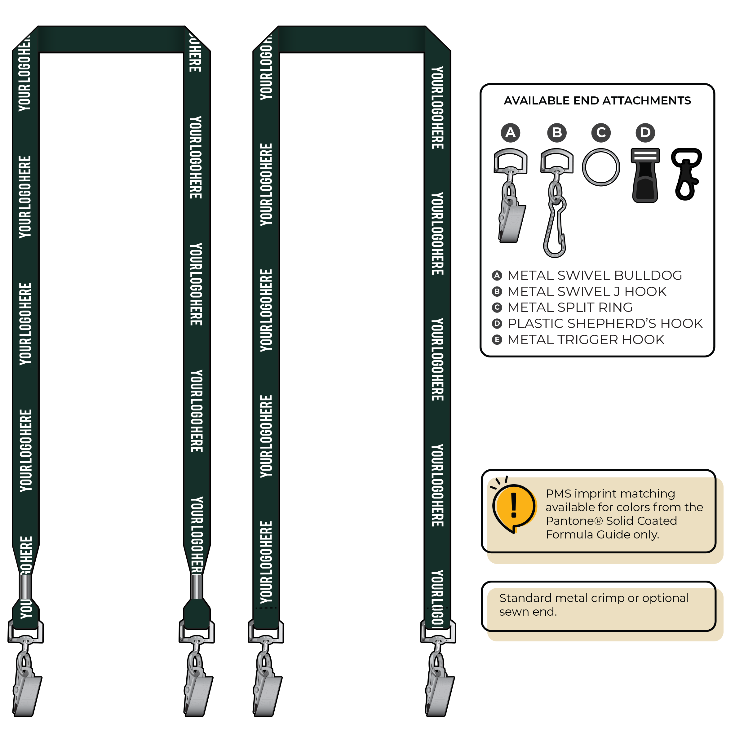 BH2050 | 5/8" Bamboo Silkscreen Lanyards