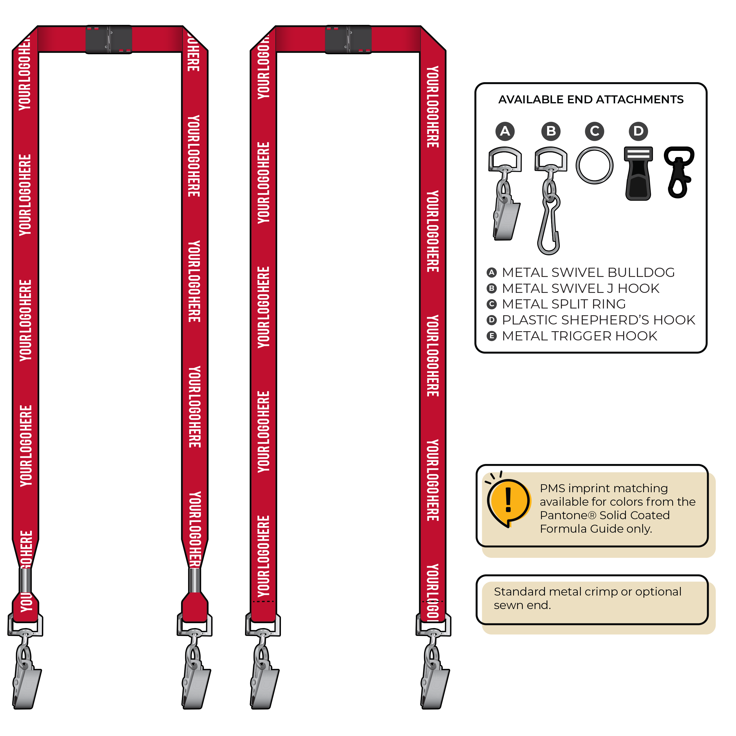 BH2065 | 5/8" P.E.T. Recycled Silkscreen Lanyards