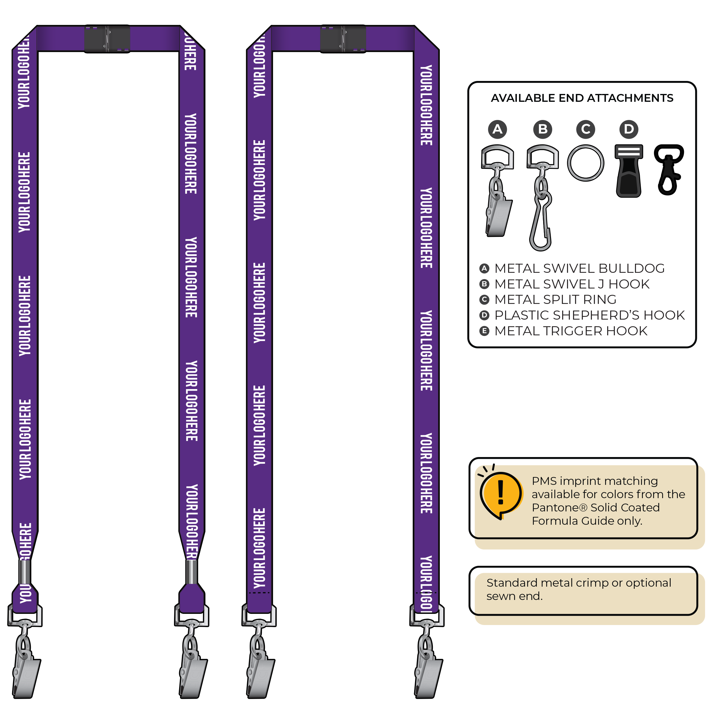 BH2065 | 5/8" P.E.T. Recycled Silkscreen Lanyards