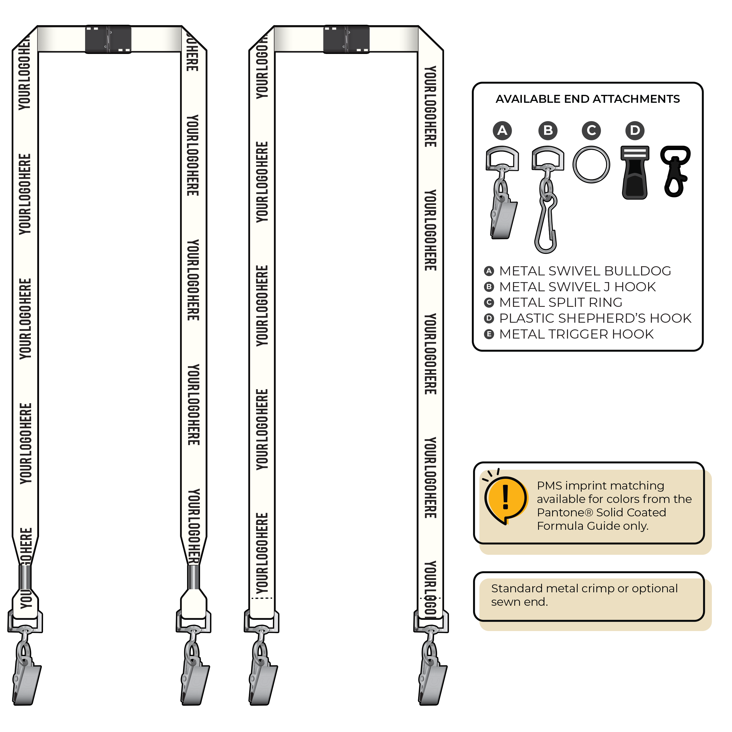 BH2050 | 5/8" Bamboo Silkscreen Lanyards